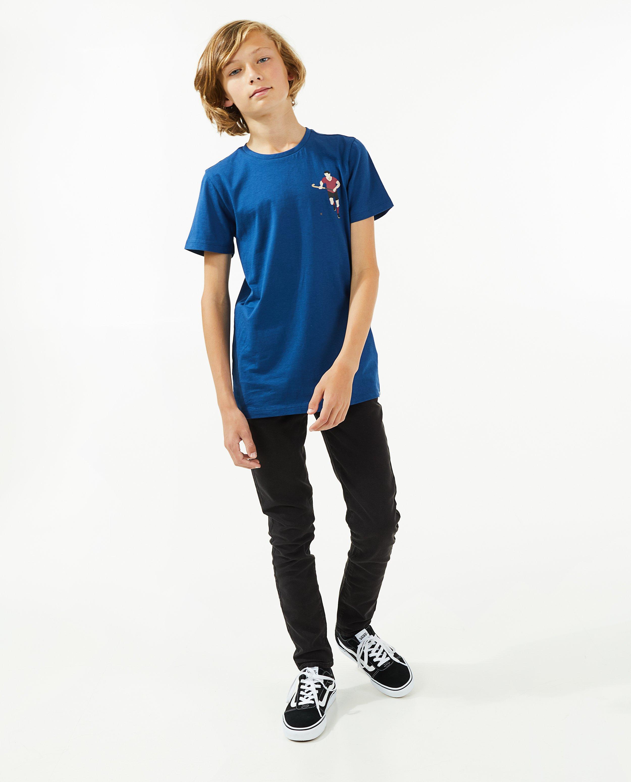 Broeken - Groene broek met slim fit, 7-14 jaar