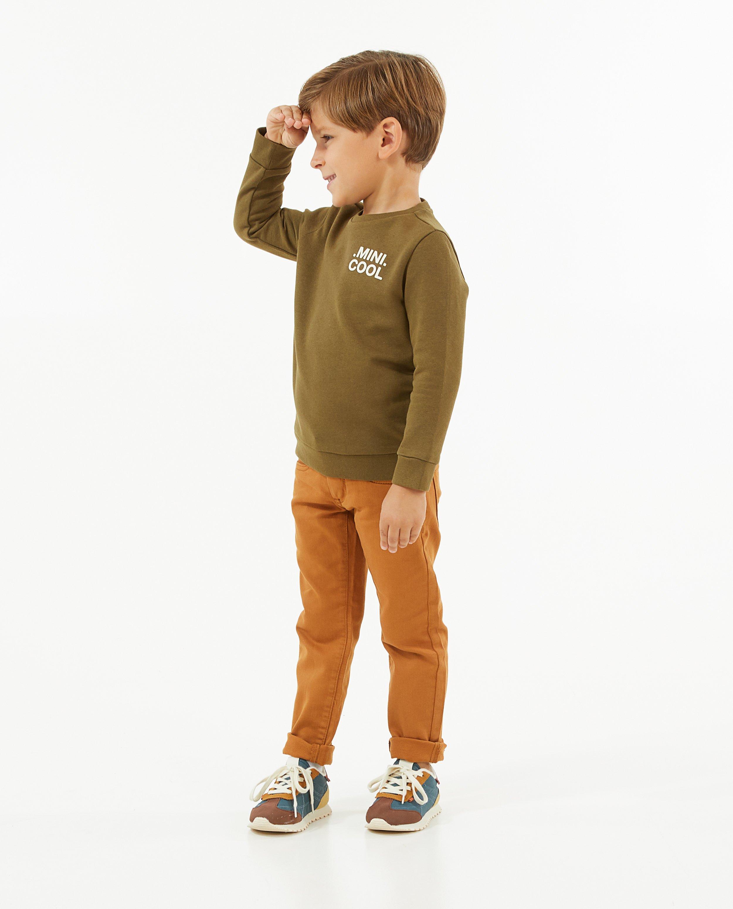 Pantalon en sweat denim organique 2 7 ans