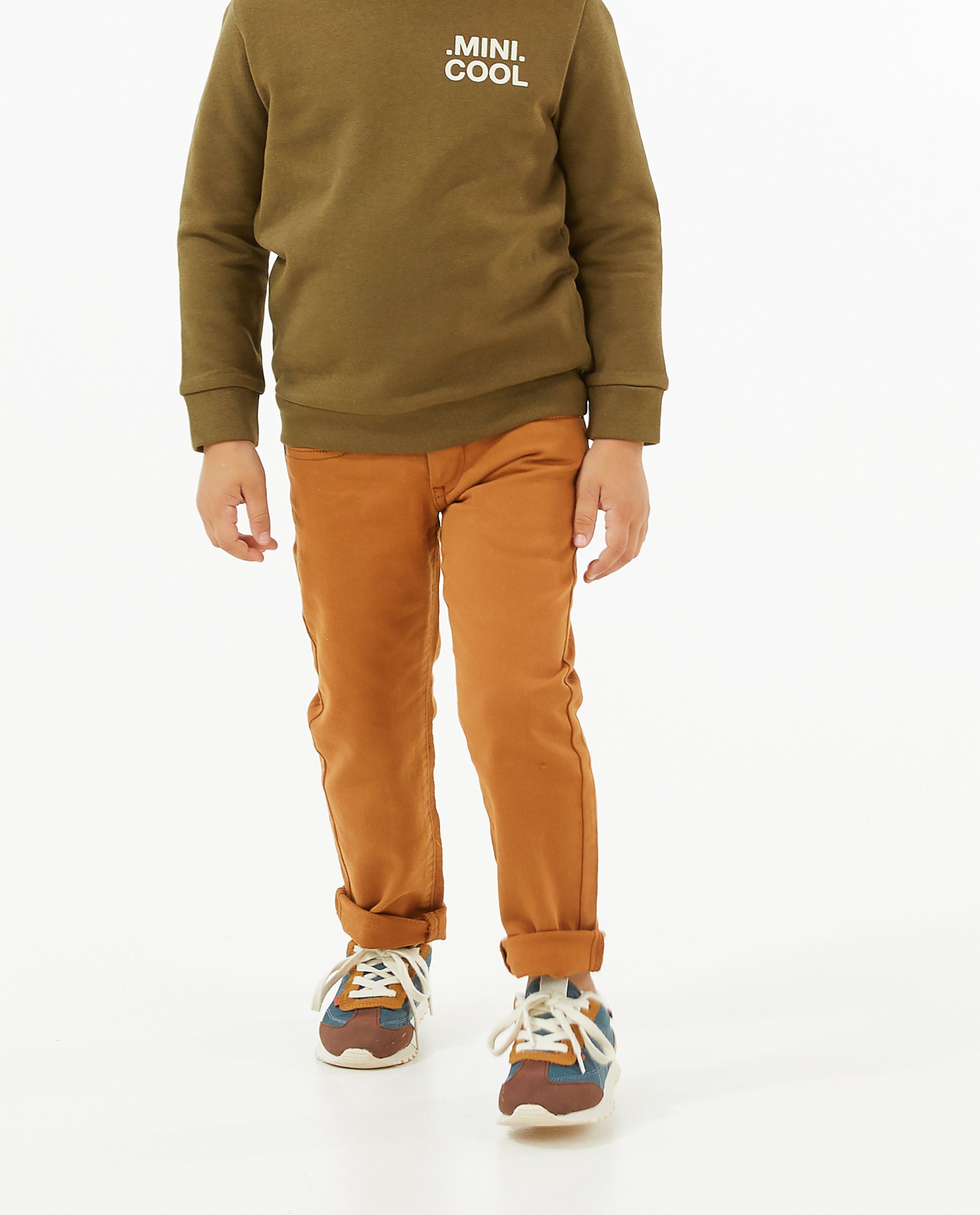 Broeken - Broek van organic sweat denim, 2-7 jaar