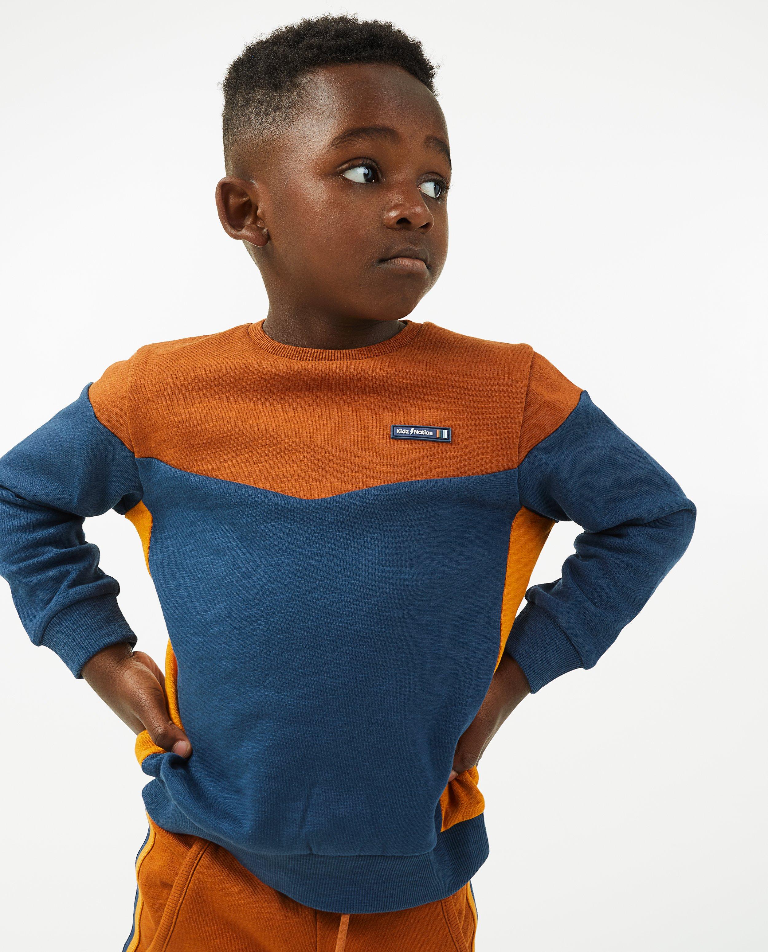 Sweater met color block - null - Fish & Chips