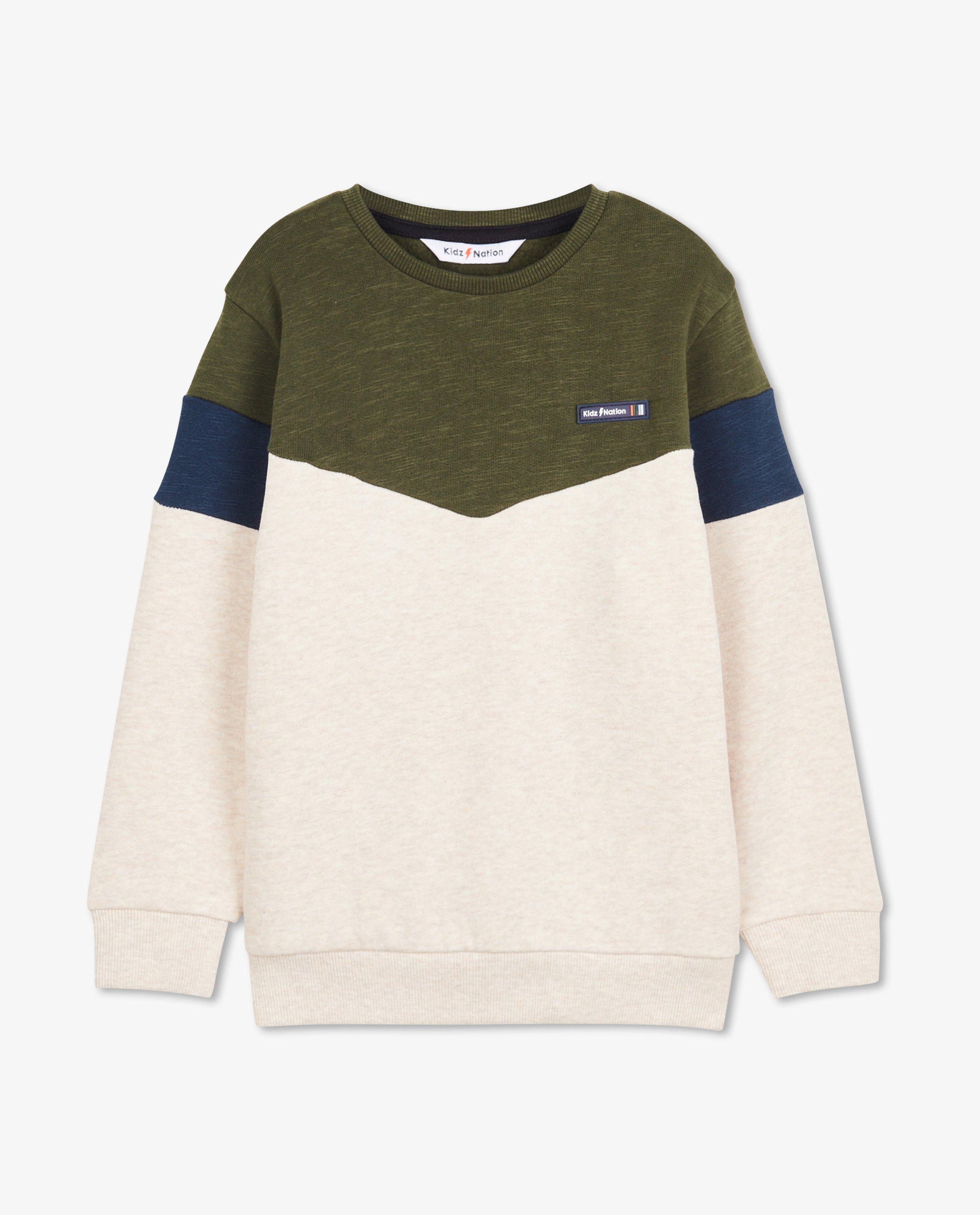 Sweaters - Sweater met color block