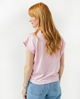 T-shirts - Roze T-shirt van biokatoen