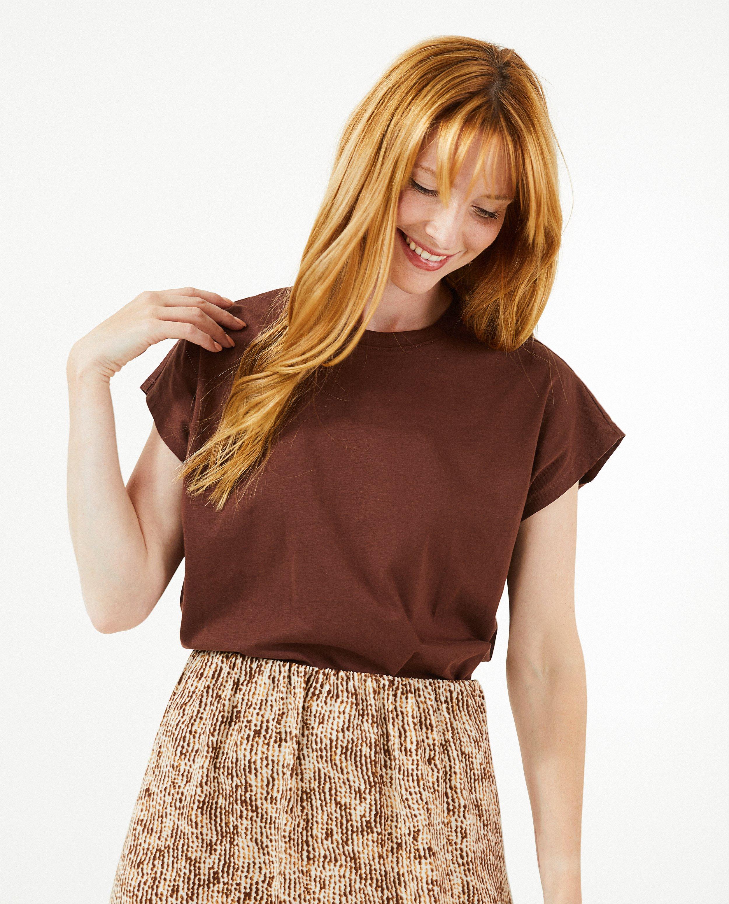 Bruin T-shirt - Product Detail - donkerbruin - afbeelding nummer 2