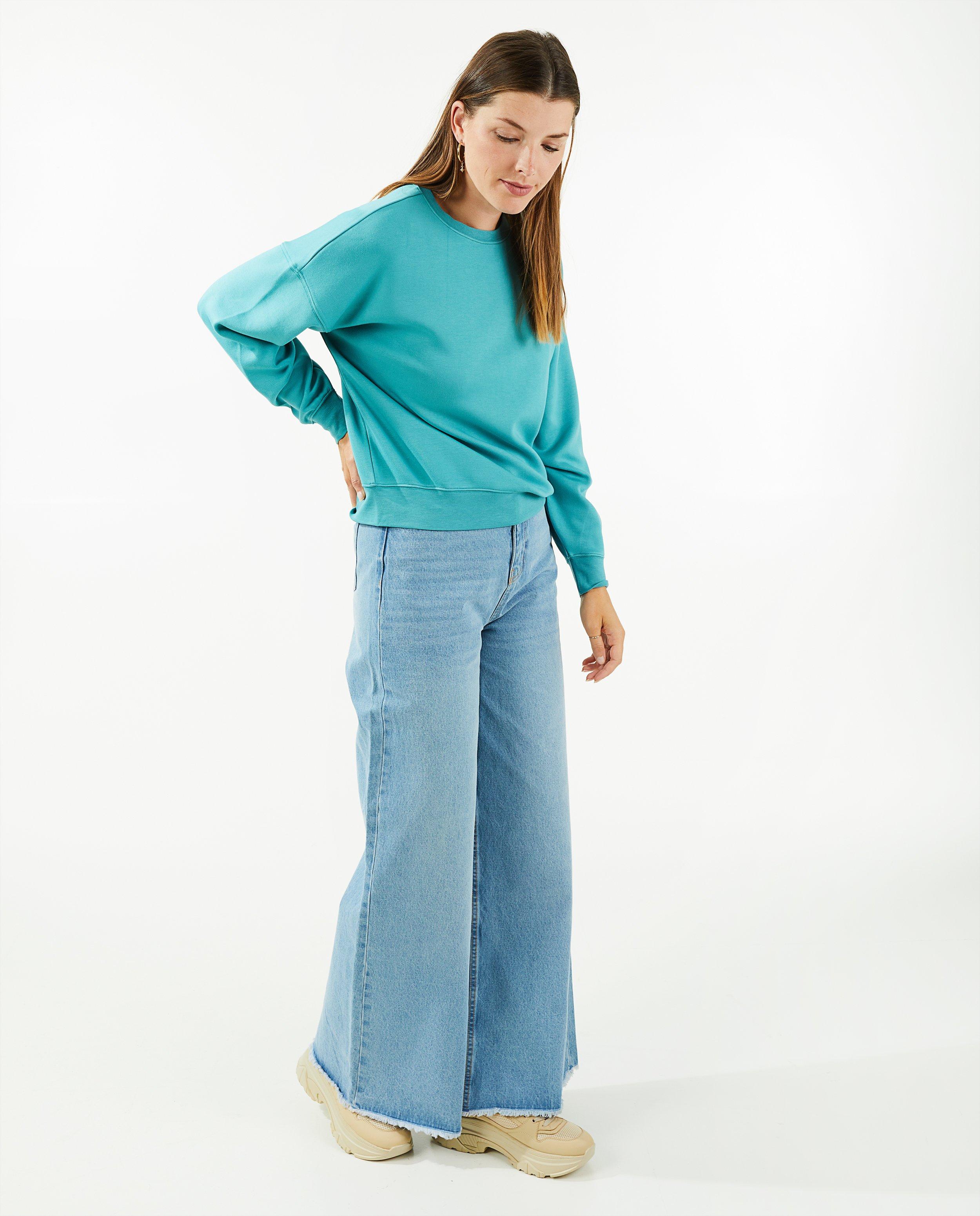 Sweater in donker cyaan - null - Sora