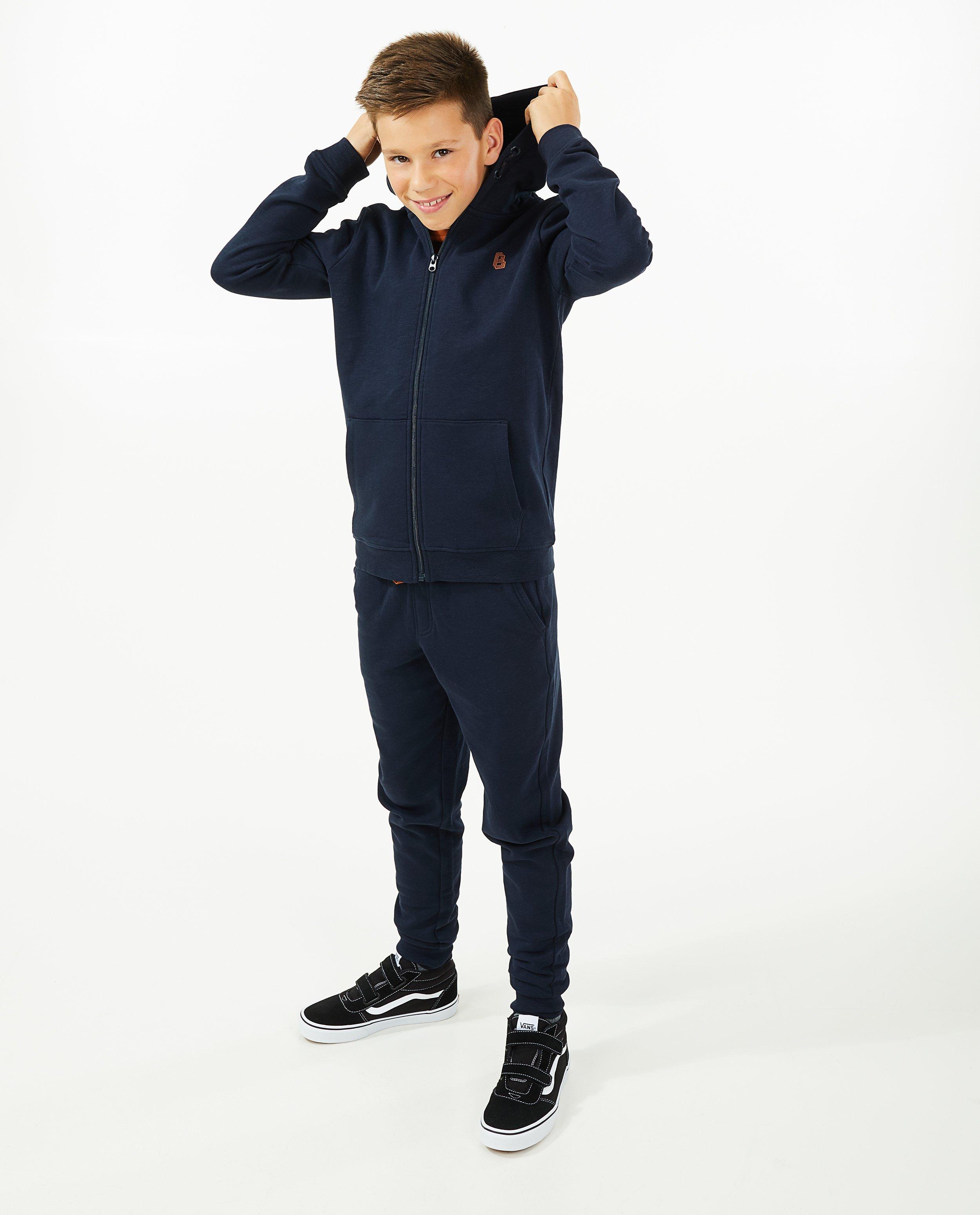 Gilet molletonné bleu foncé avec un capuchon - null - Besties