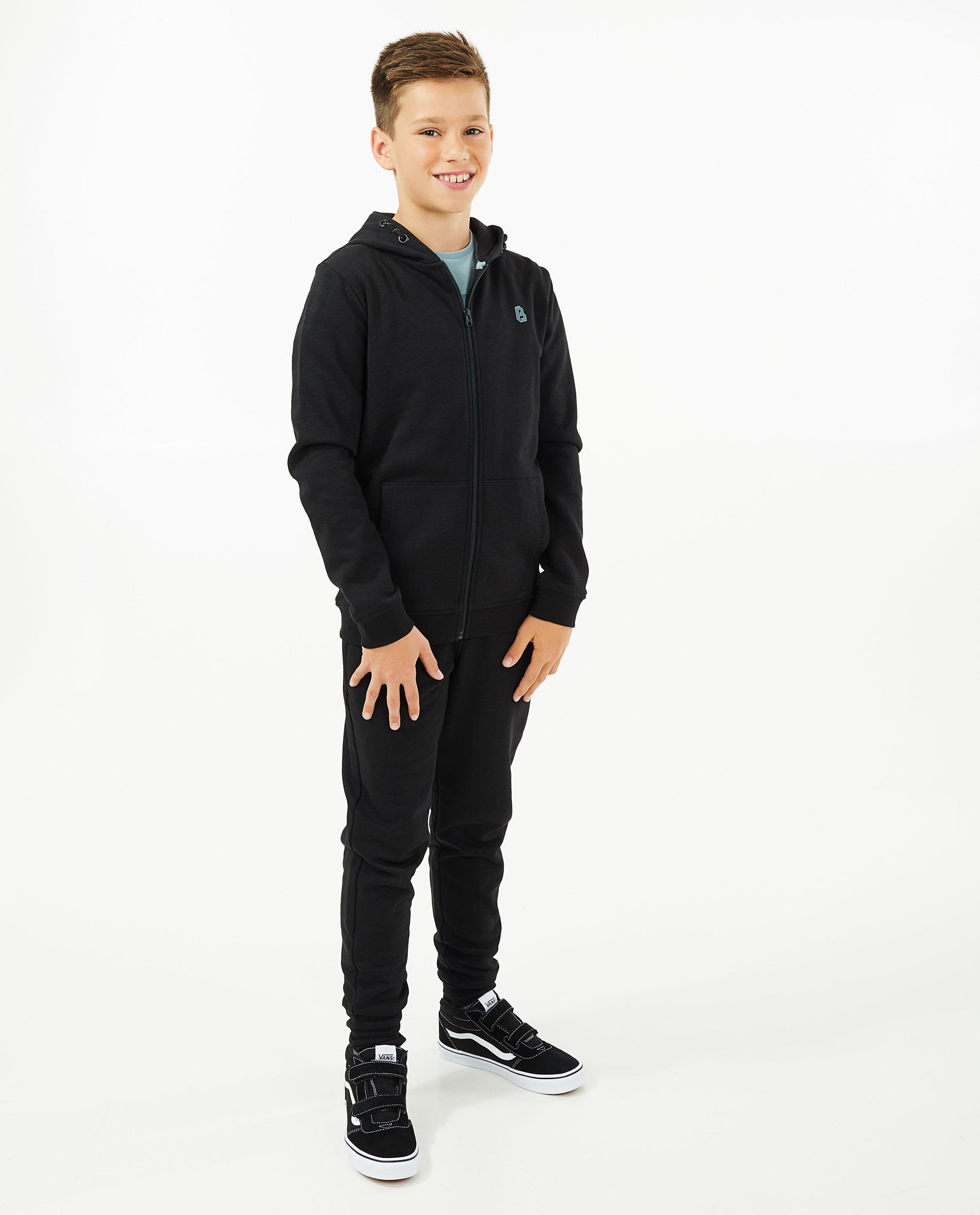 Gilet molletonné bleu foncé avec un capuchon - null - Besties