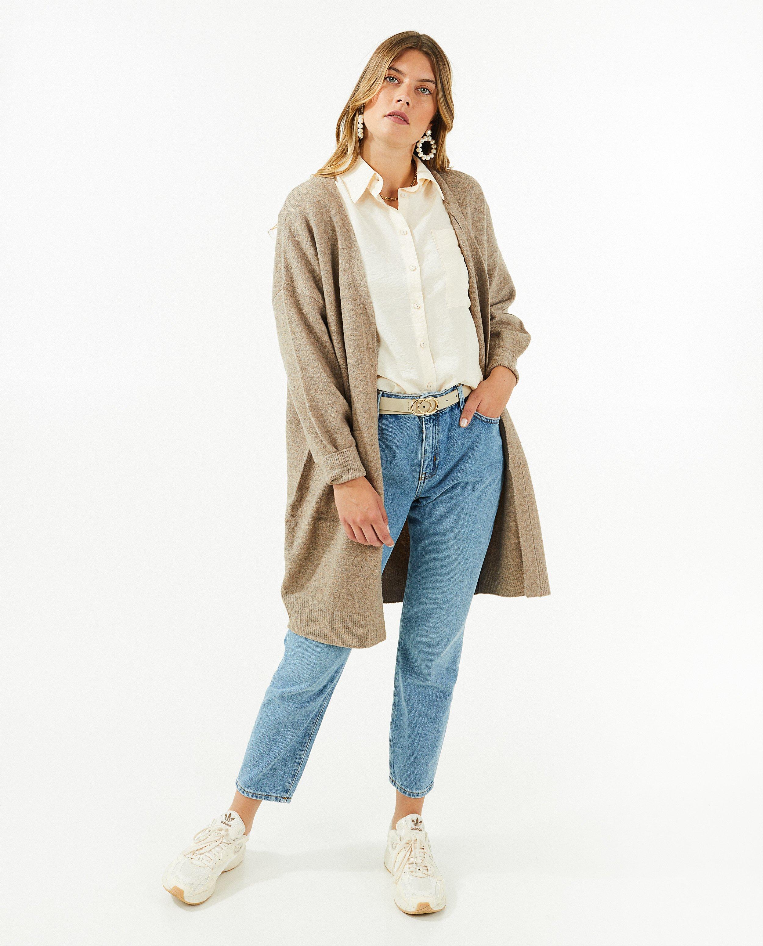 Lange cardigan in zwart - null - Sora