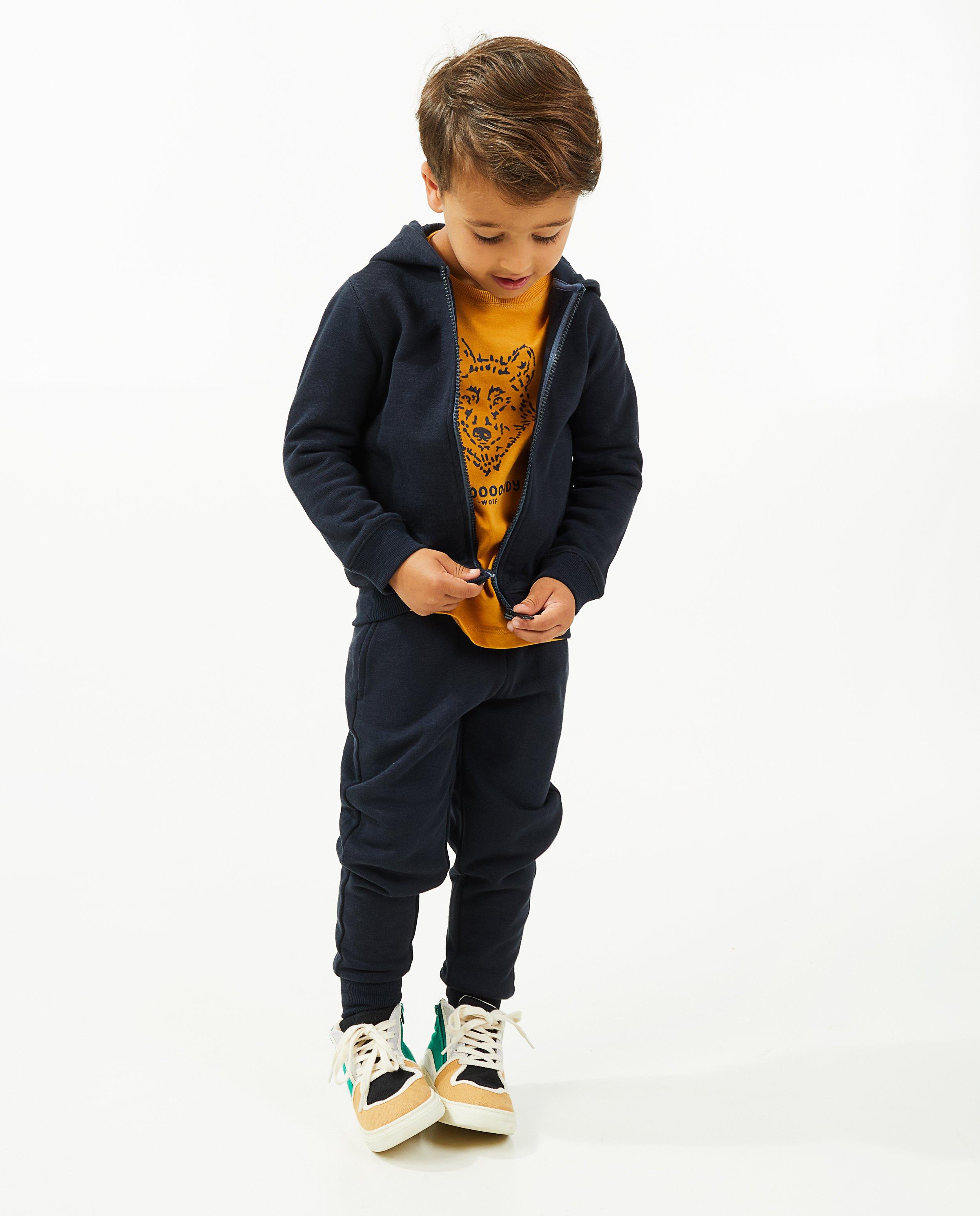 Gilet molletonné bleu foncé avec fermeture à glissière - null - Besties