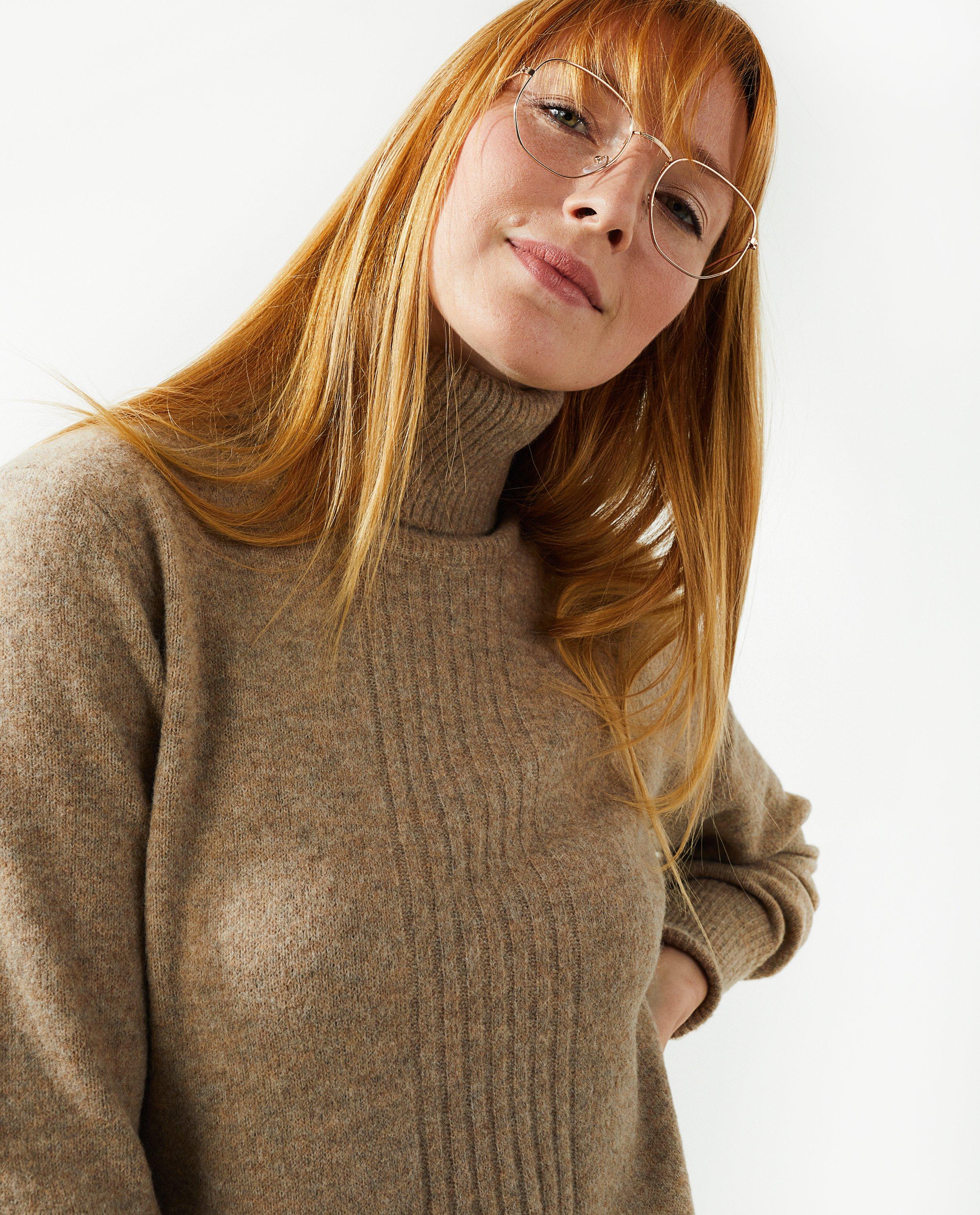 Gebreide jurk in beige - null - Sora