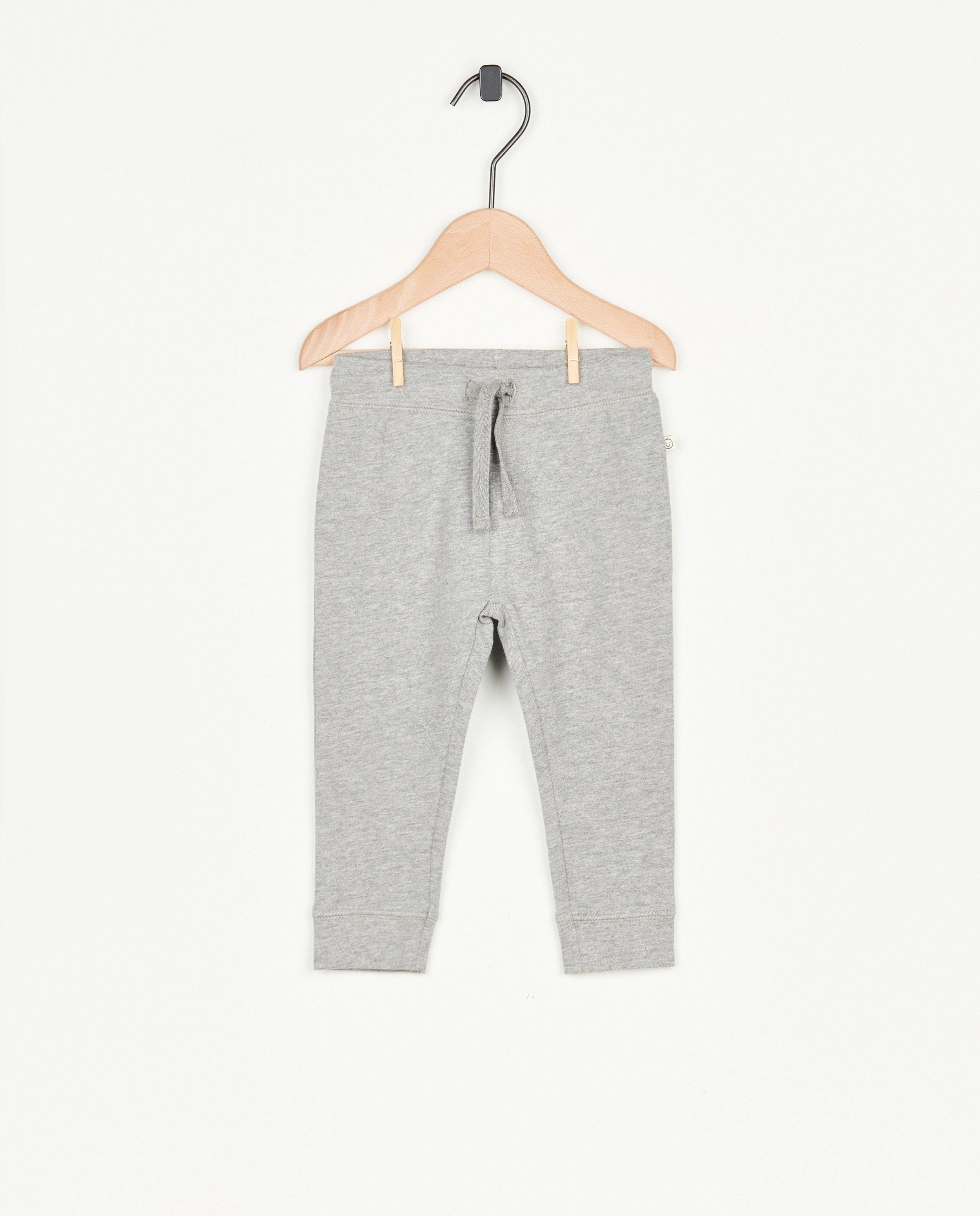 Jogger blanc en coton bio - null - Cuddles and Smiles