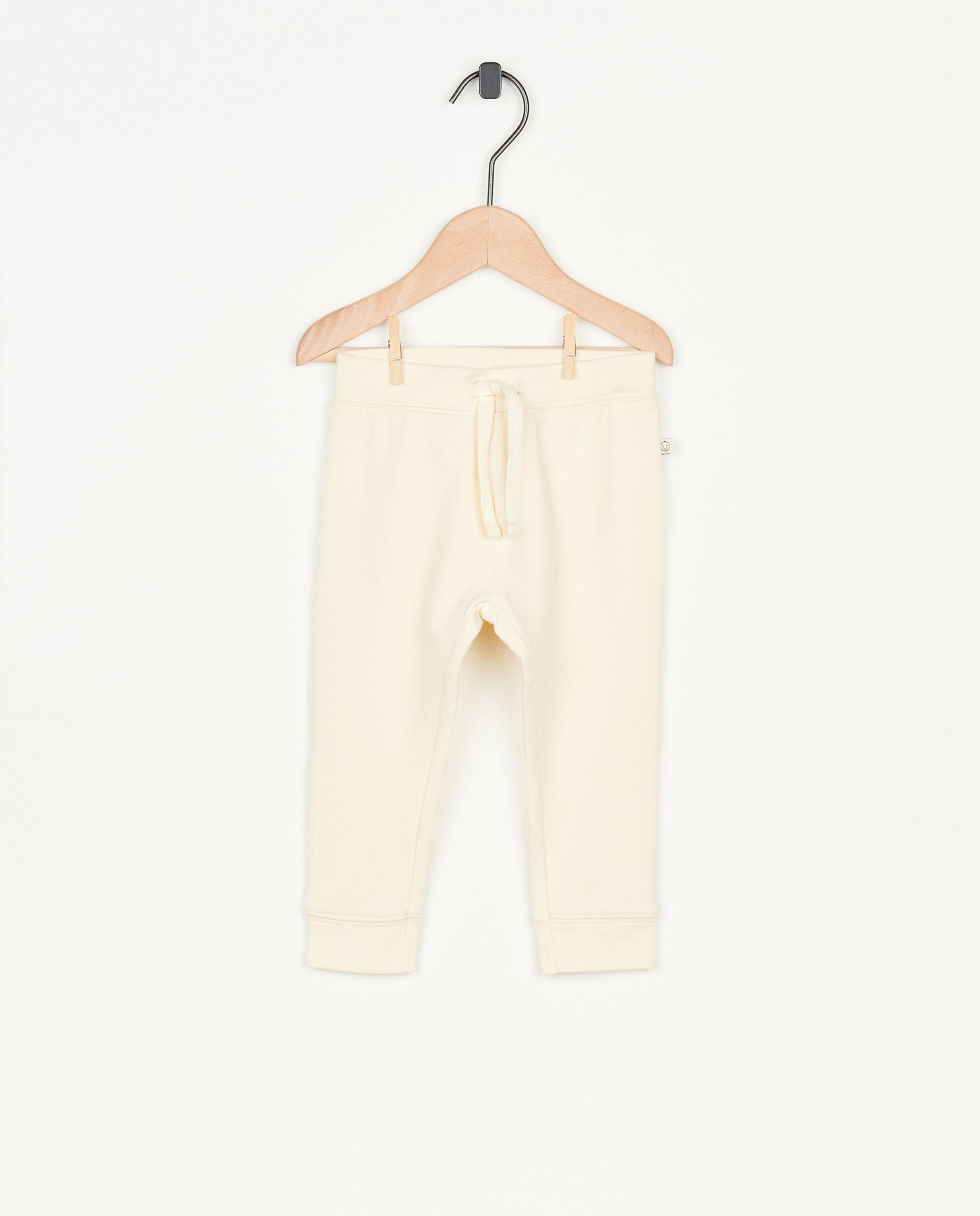 Witte jogger van biokatoen - null - Cuddles and Smiles