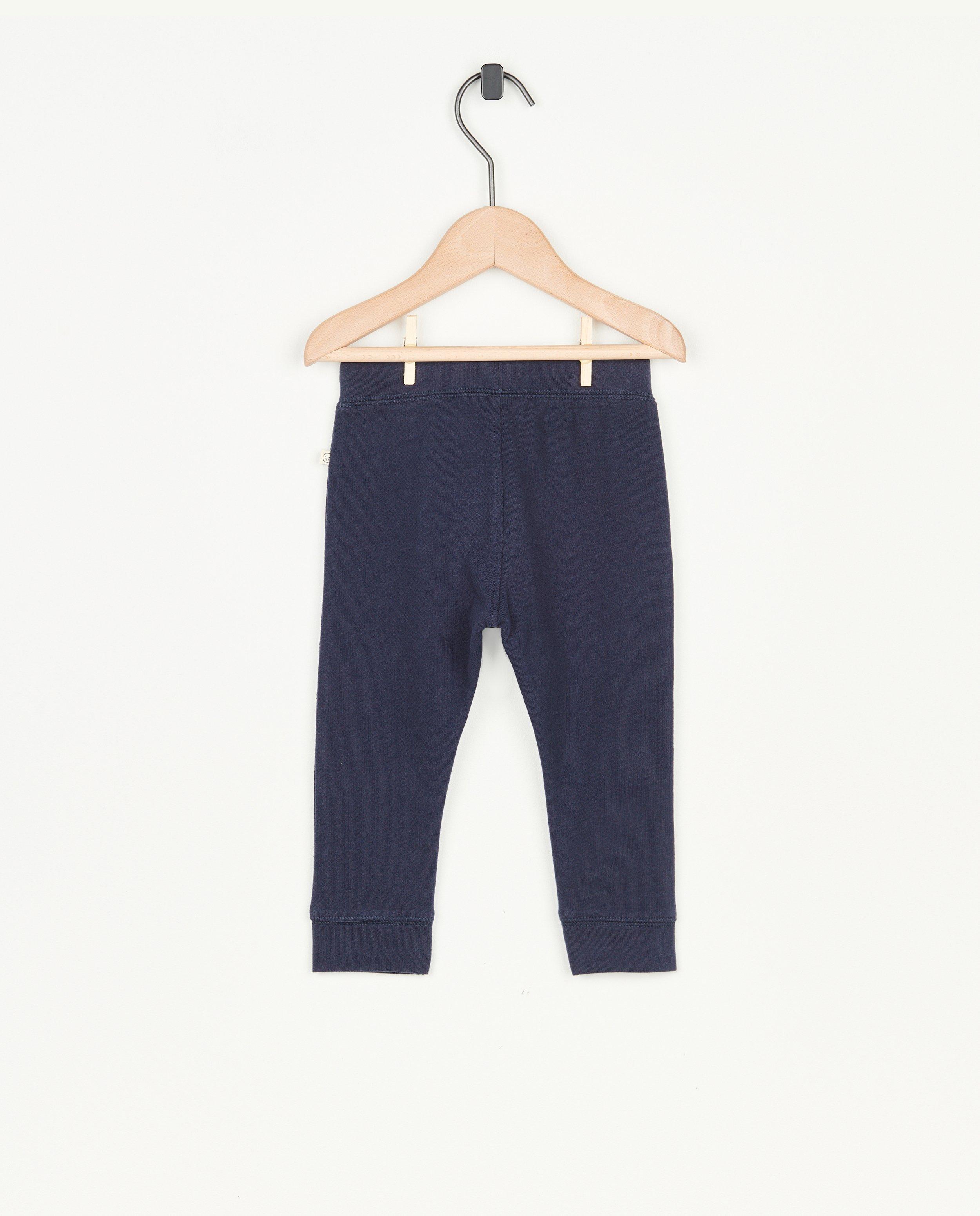 Pantalons - Jogger vert en coton bio