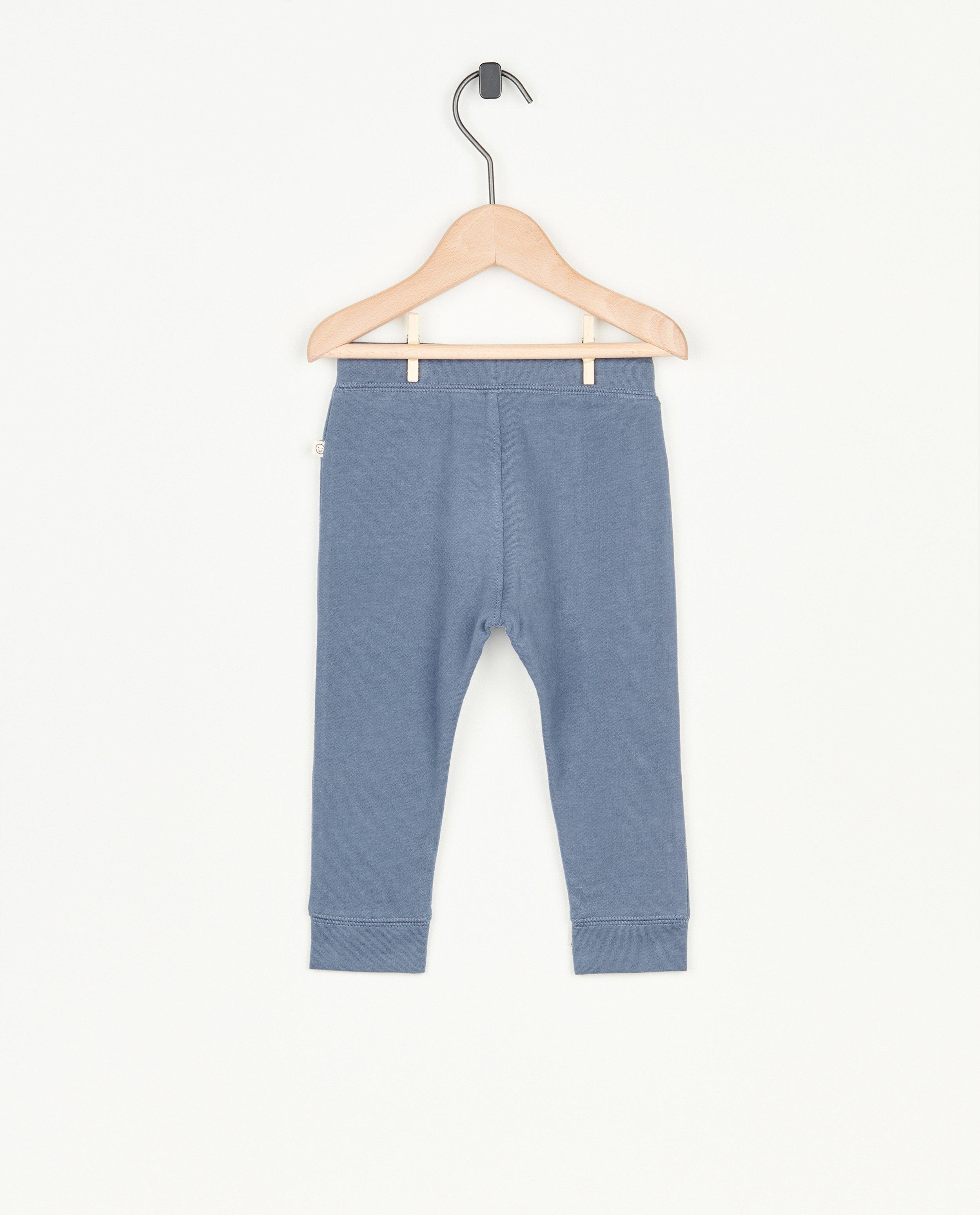 Pantalons - Jogger vert en coton bio