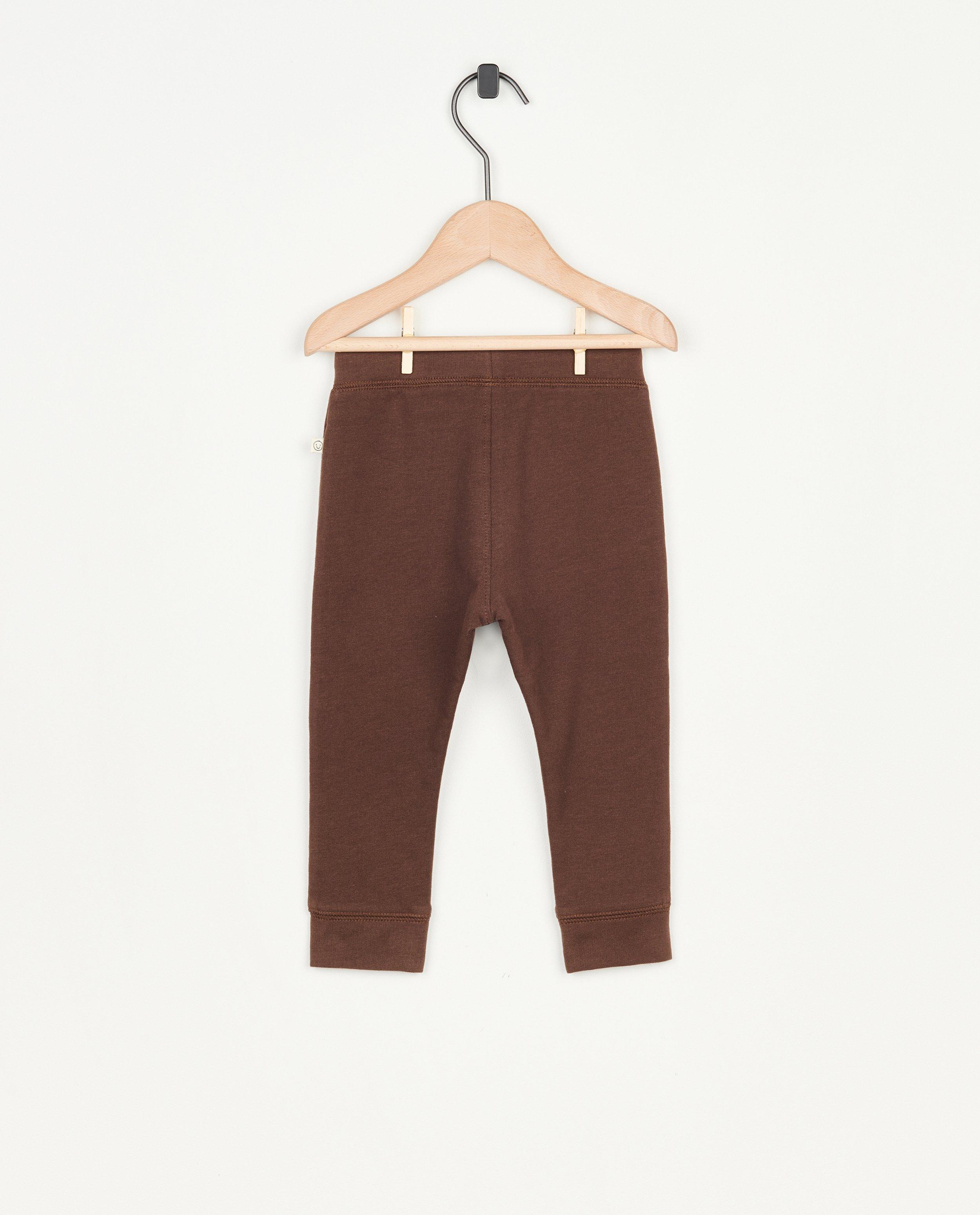 Pantalons - Jogger vert en coton bio