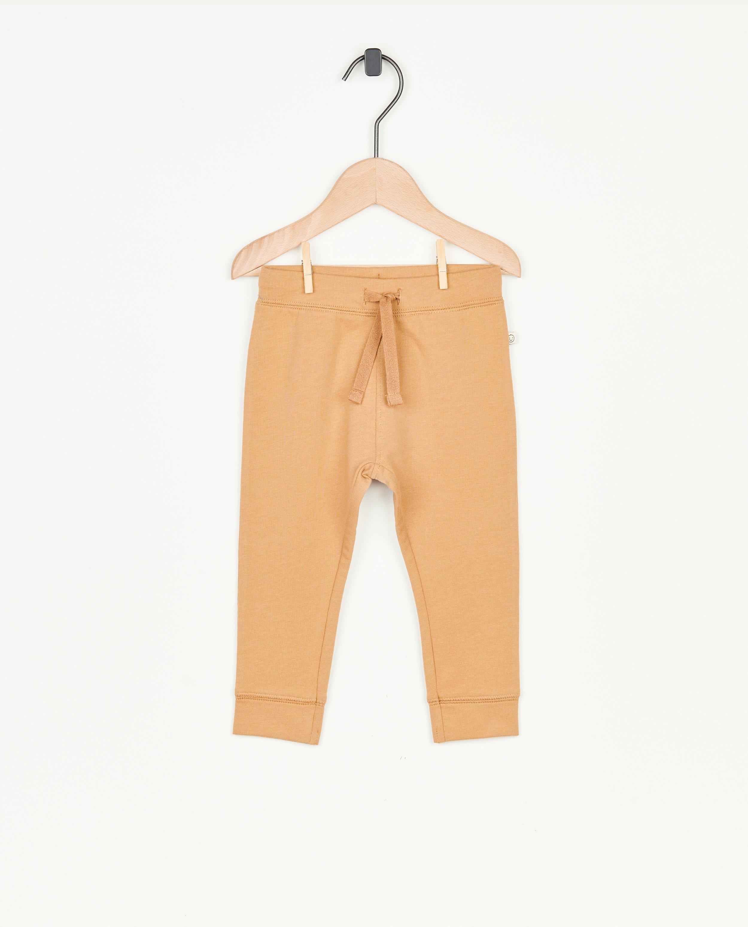 Jogger beige en coton bio - null - Cuddles and Smiles