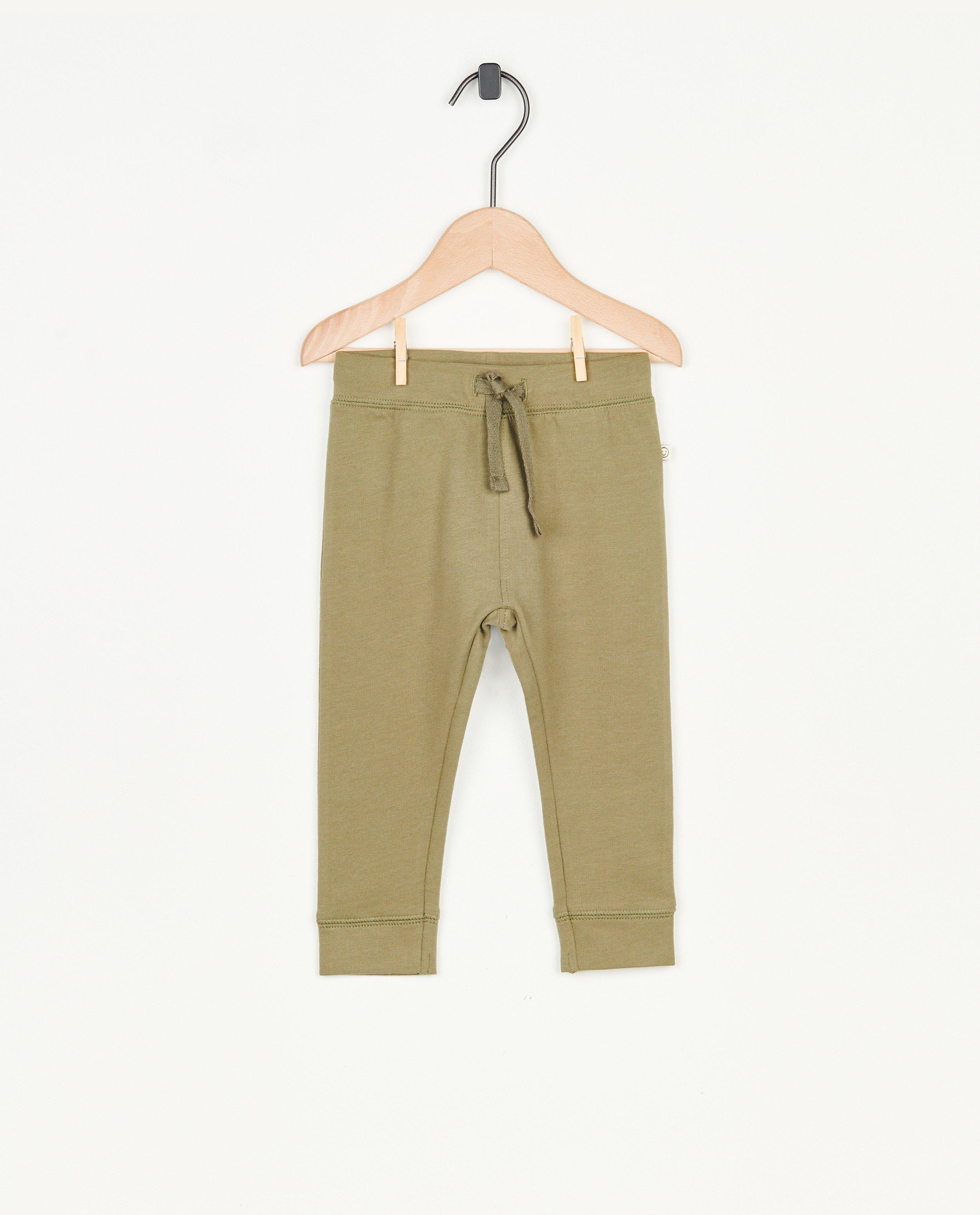 Jogger vert en coton bio - null - Cuddles and Smiles
