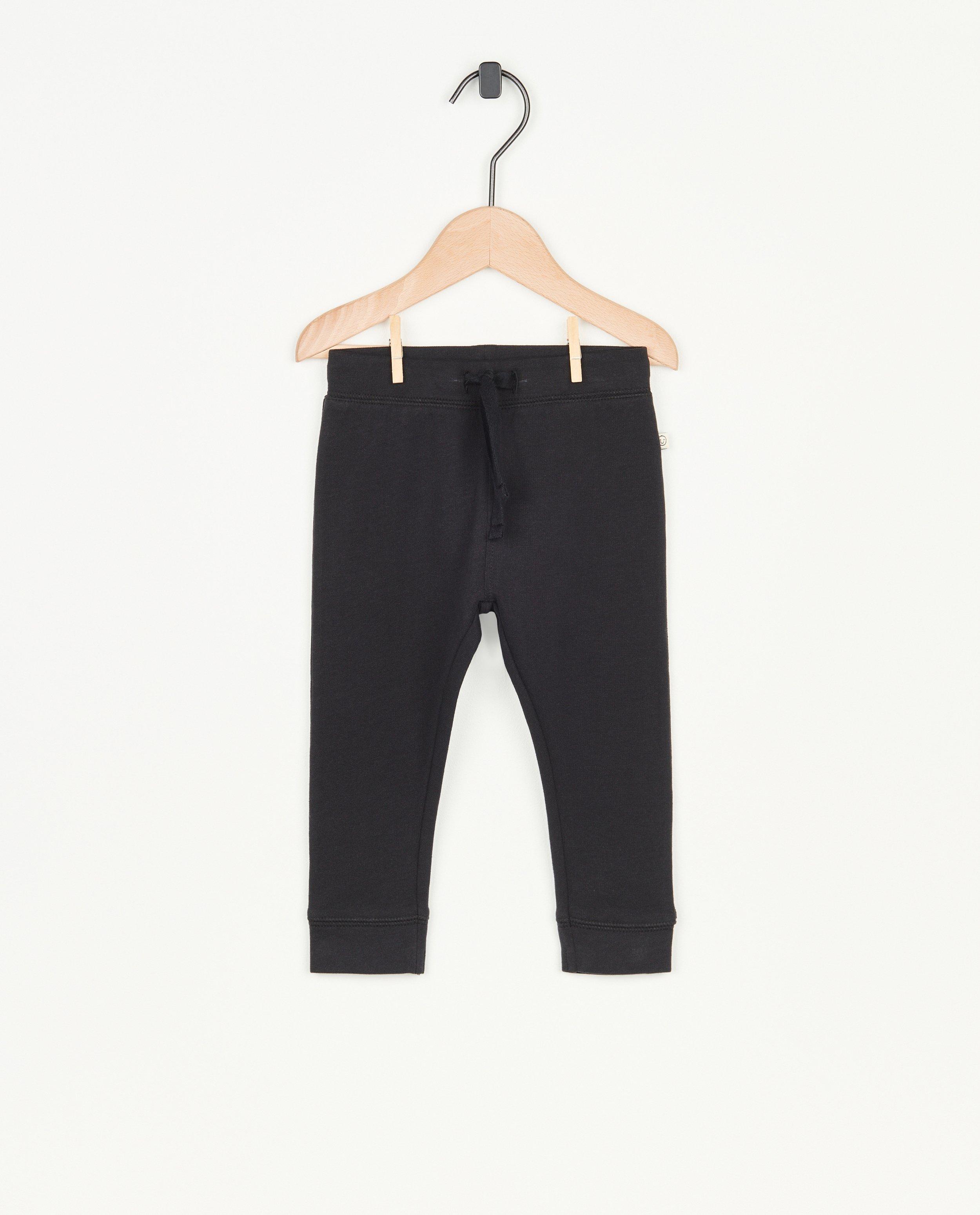 Jogger noir en coton bio - null - Cuddles and Smiles