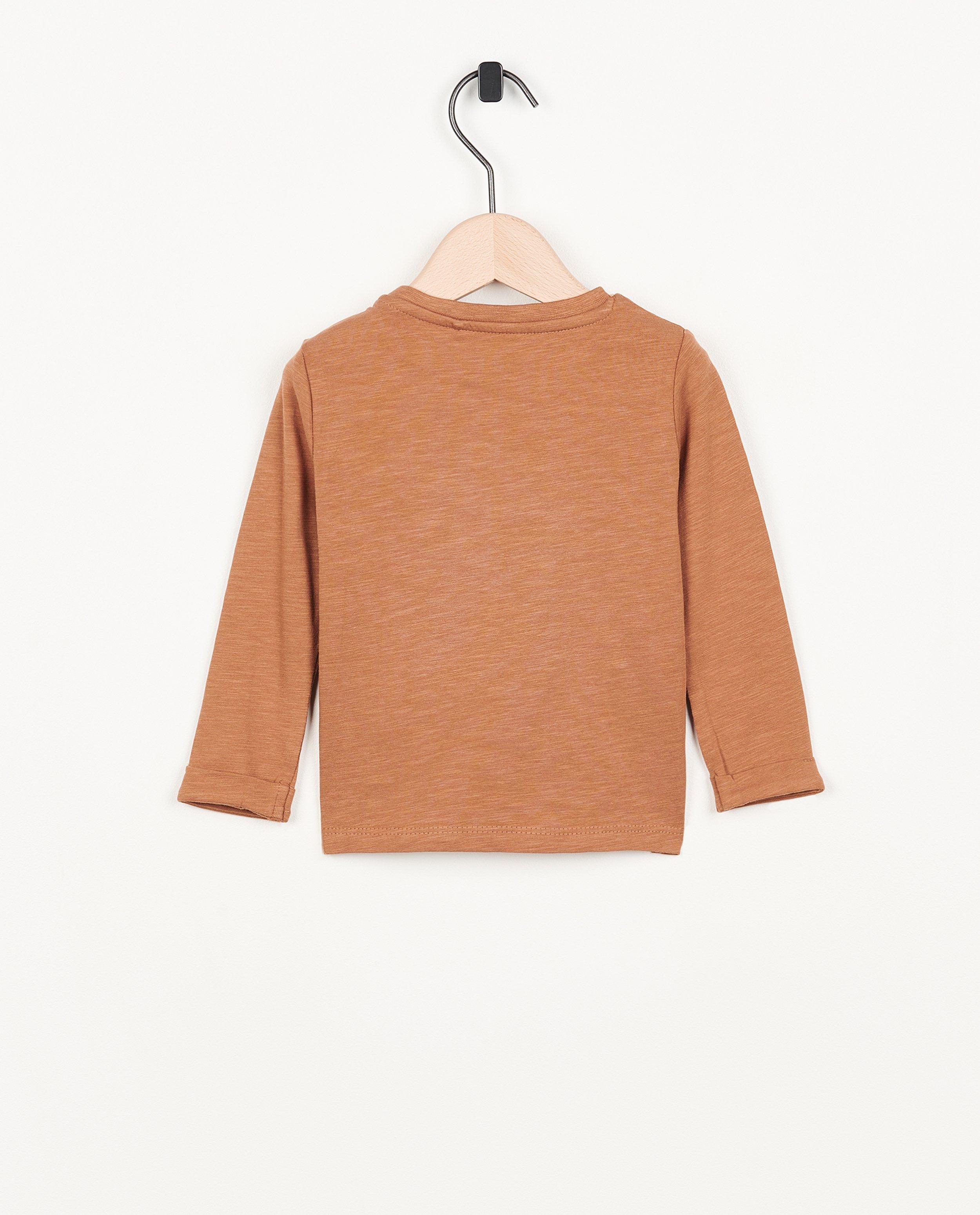 T-shirts - T-shirt brun à manches longues