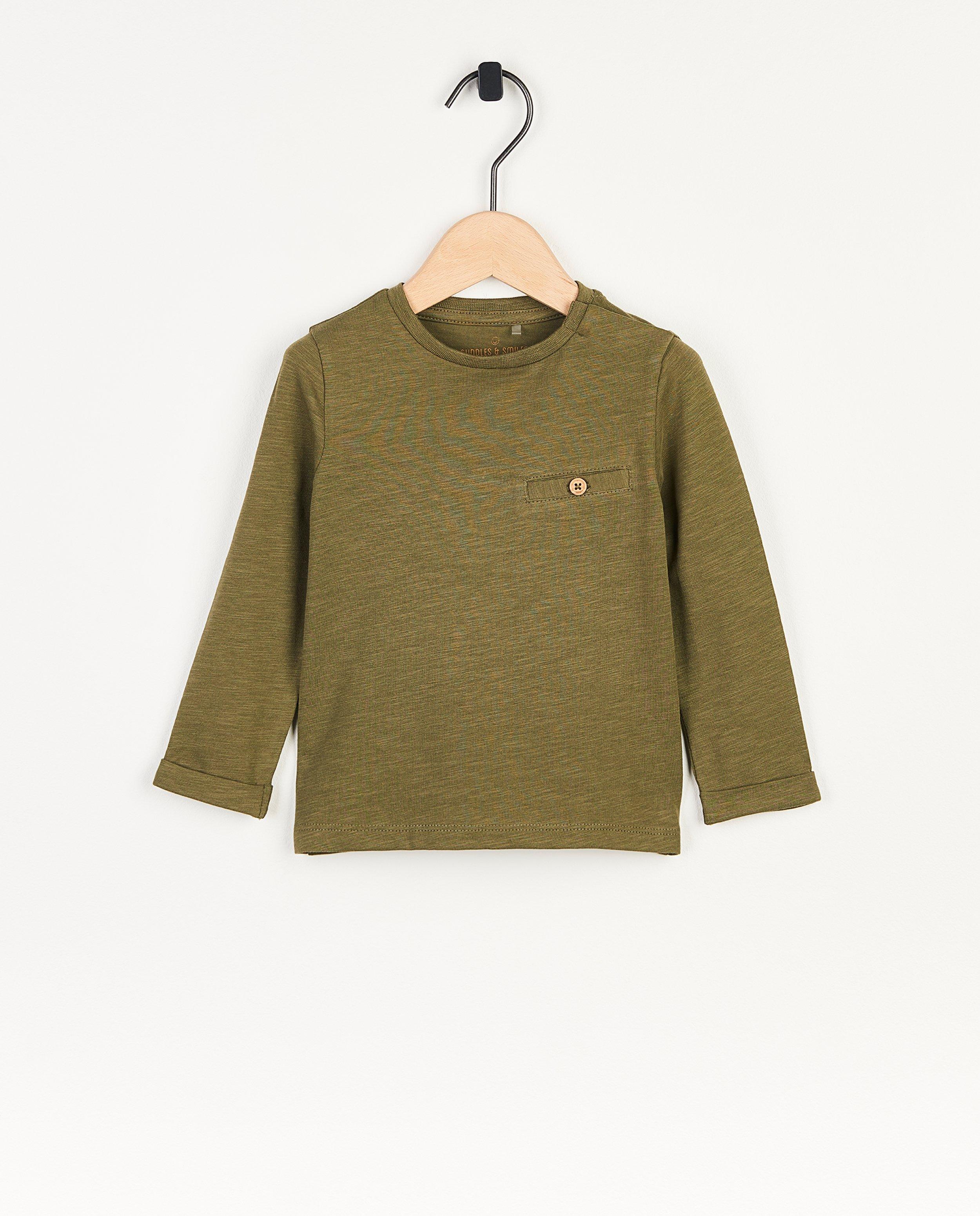 T-shirt vert à manches longues - null - Cuddles and Smiles