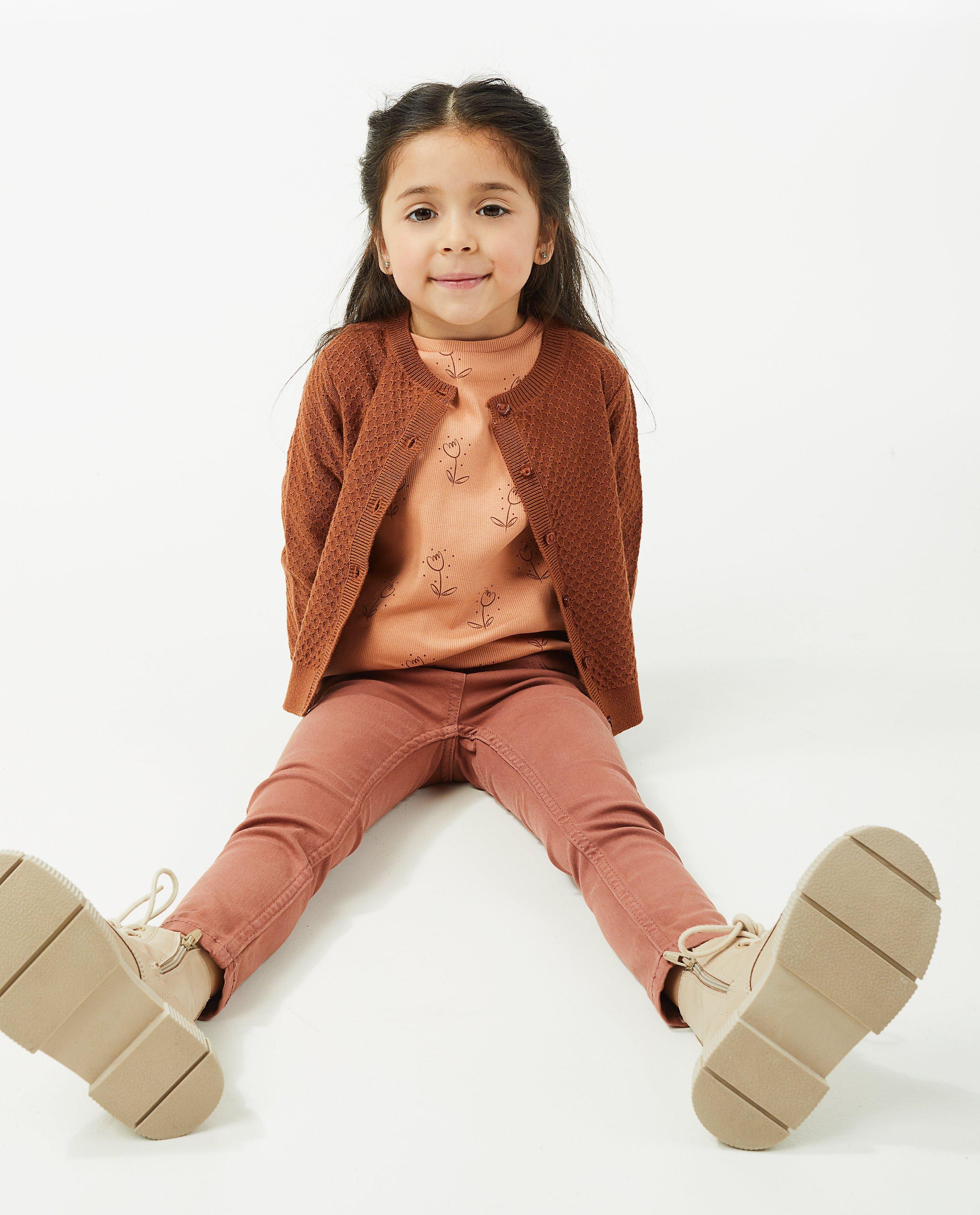 Donkerroze cardigan met patroon - null - Besties