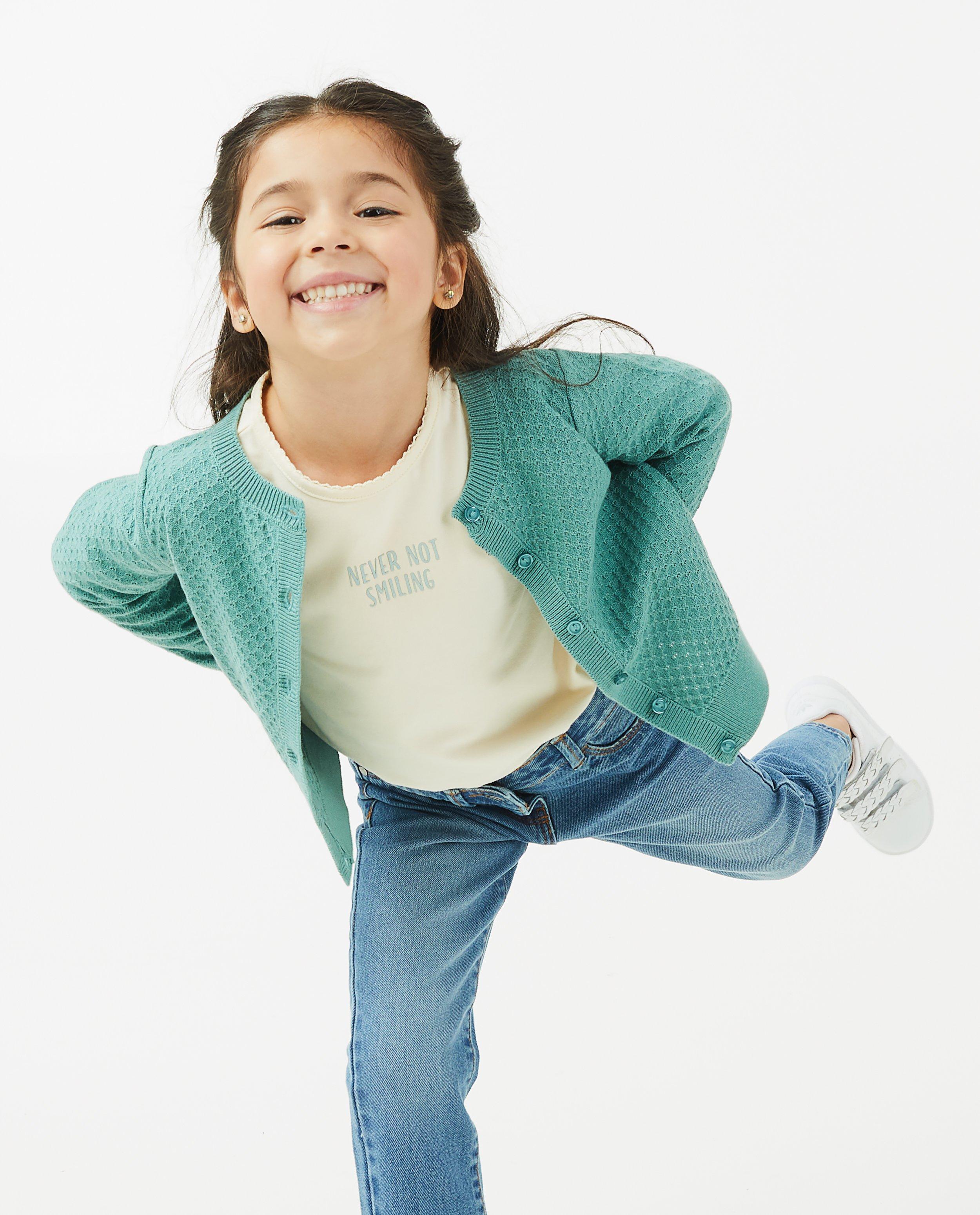 Cardigan - Bruine cardigan met patroon