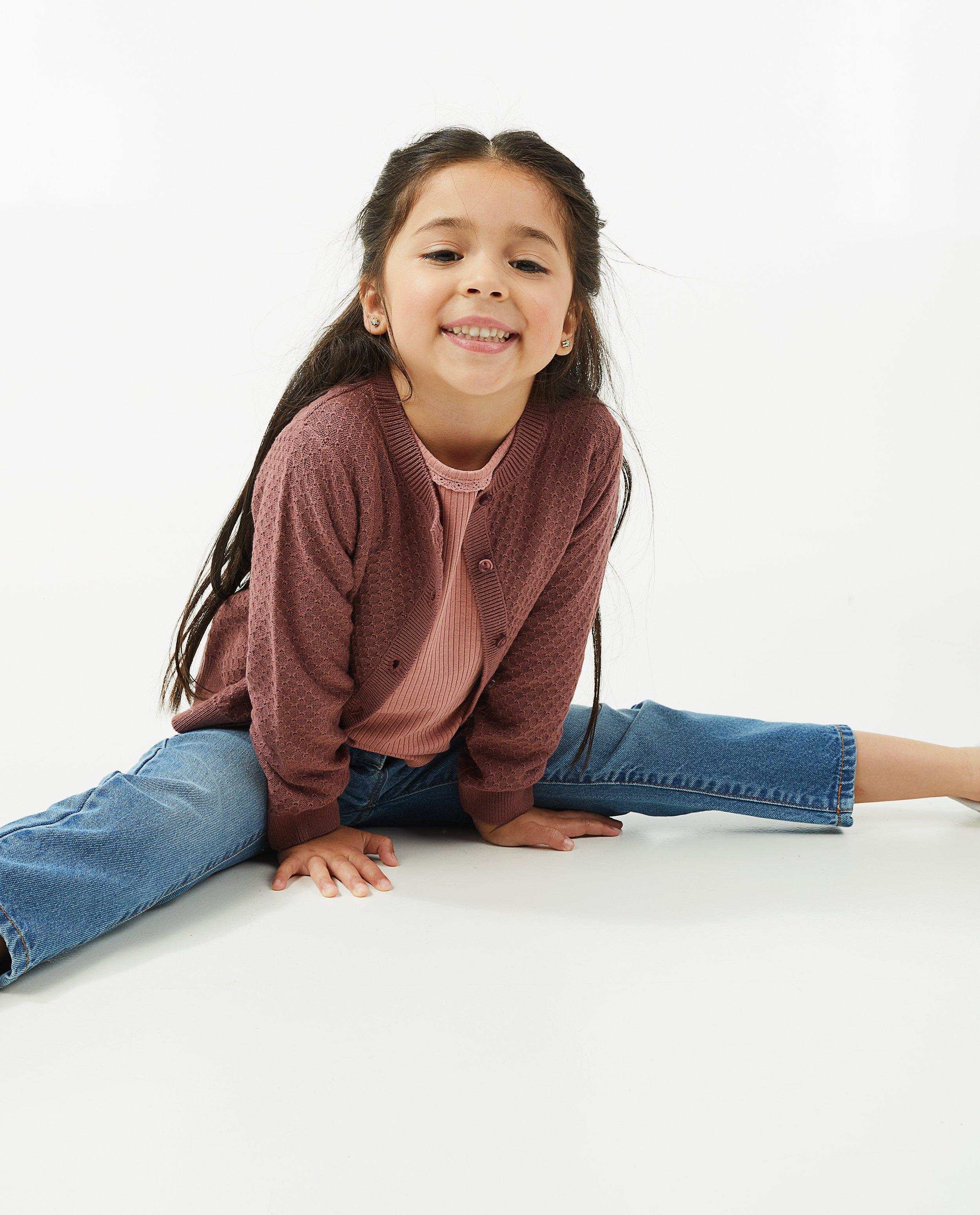Roze cardigan met patroon - null - Besties