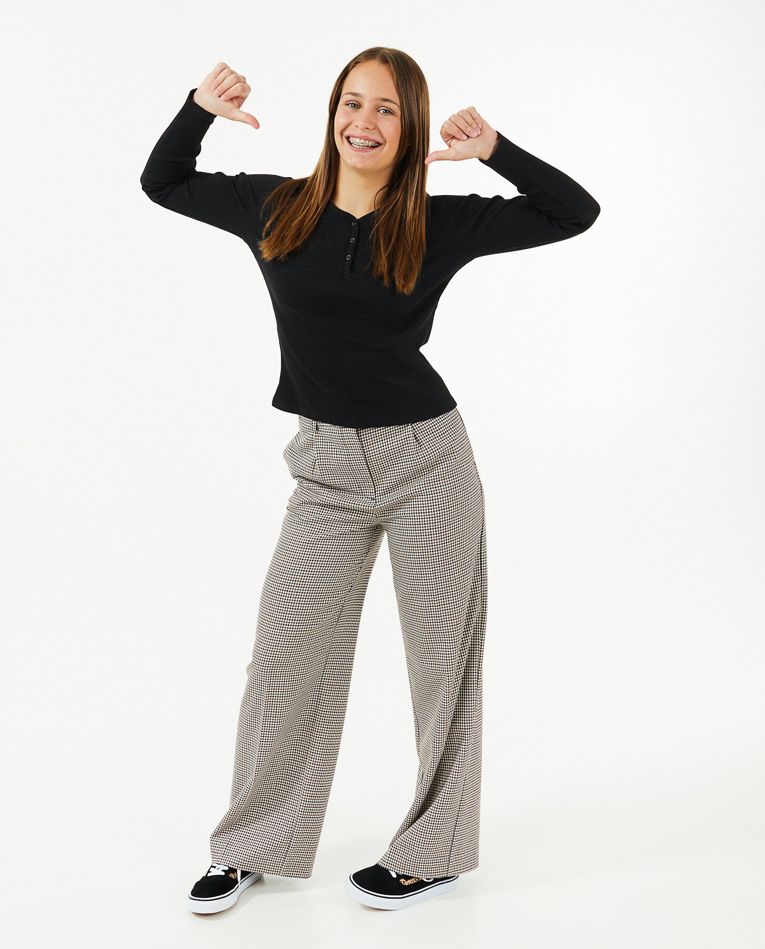 Pantalon large à carreaux, modèle grand-père - null - Groggy