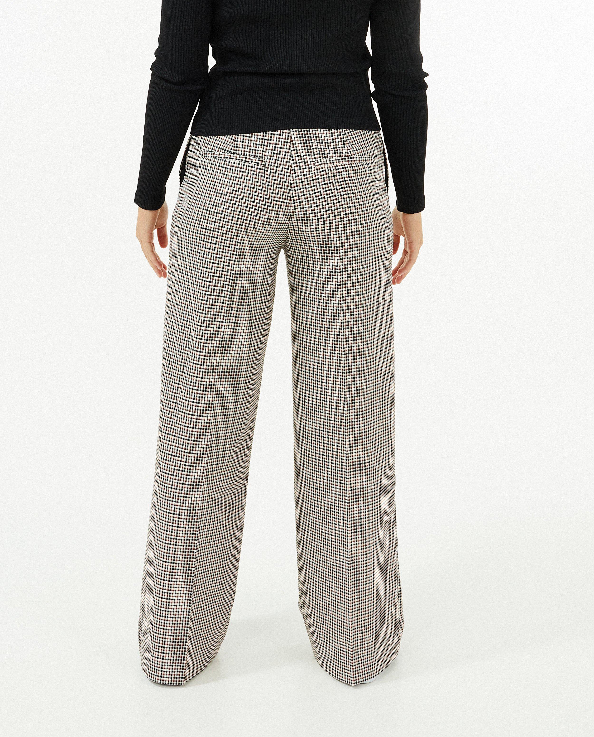 Pantalons - Pantalon large à carreaux, modèle grand-père
