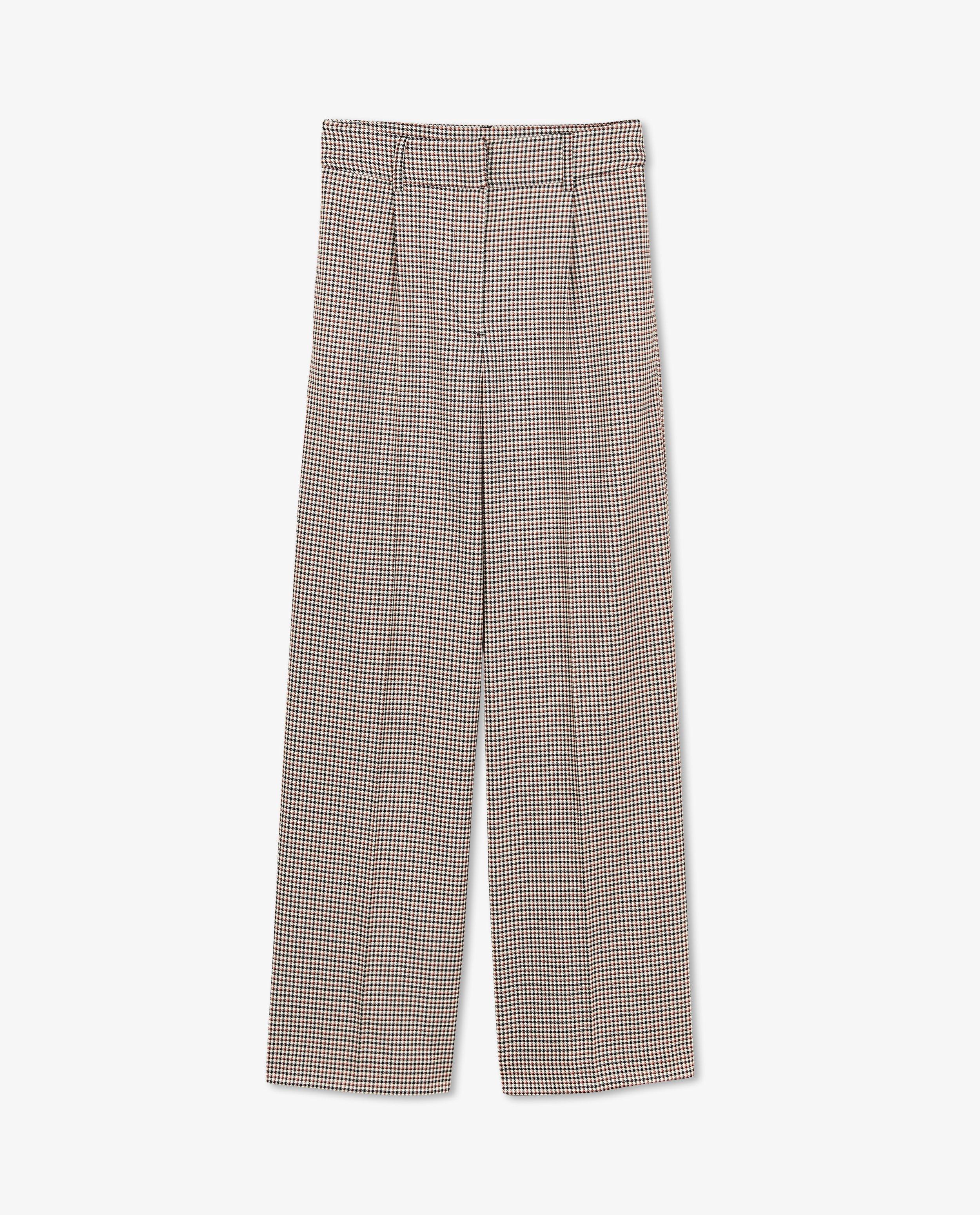Pantalons - Pantalon large à carreaux, modèle grand-père
