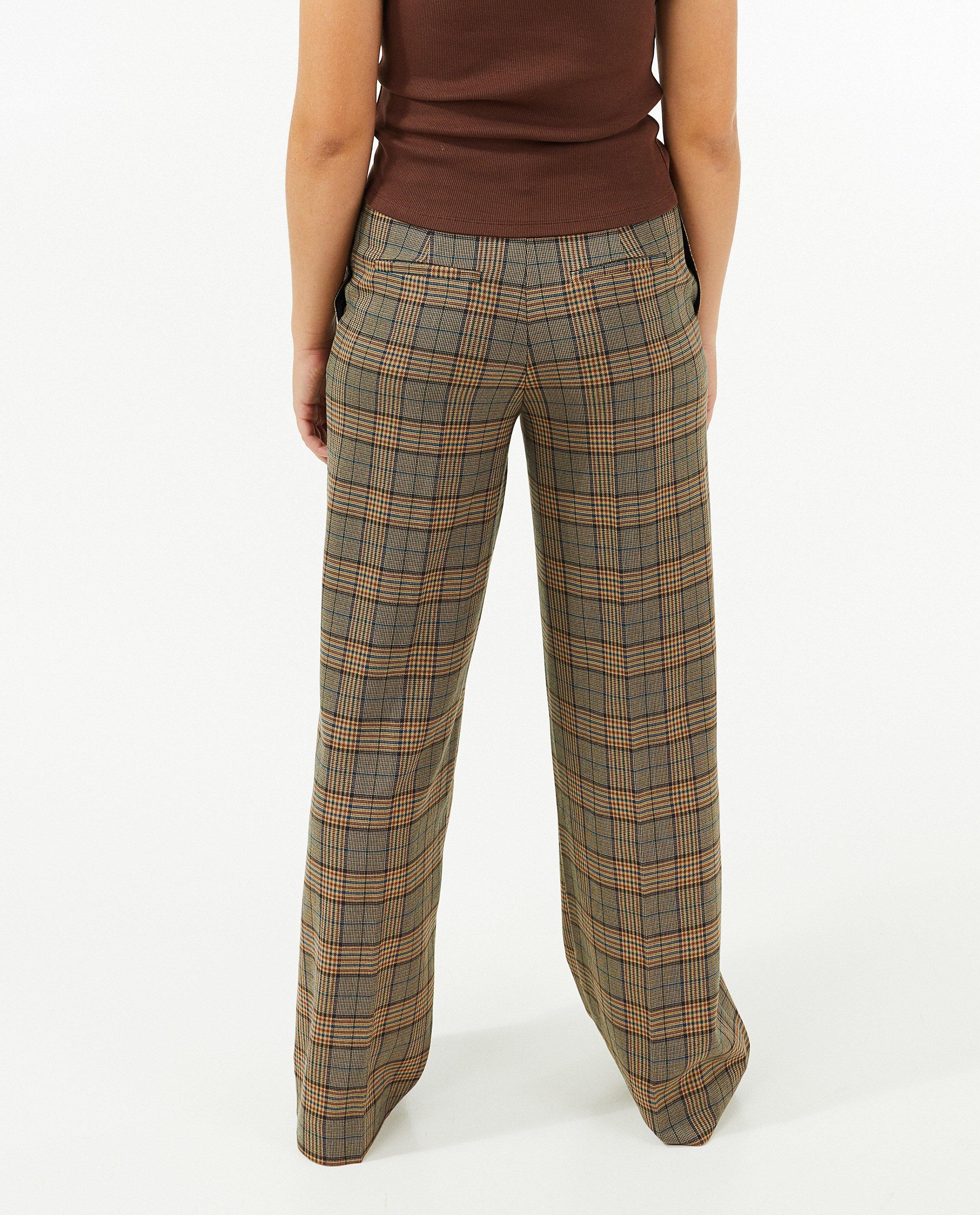 Broeken - Wijde grandpa-broek met ruiten