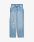 Jeans - Blauwe culotte met cut-off edges