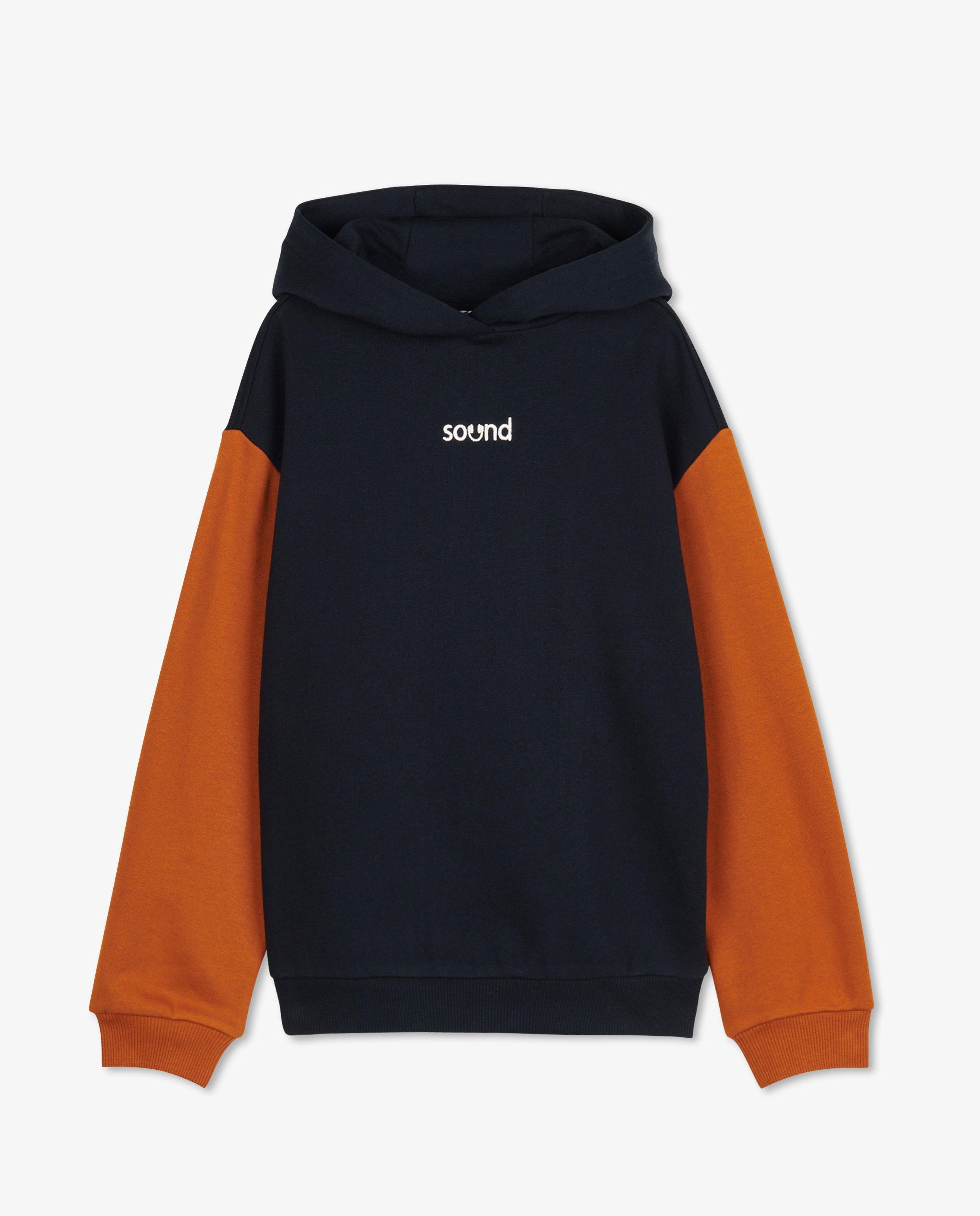 Sweats - Hoodie beige à color block