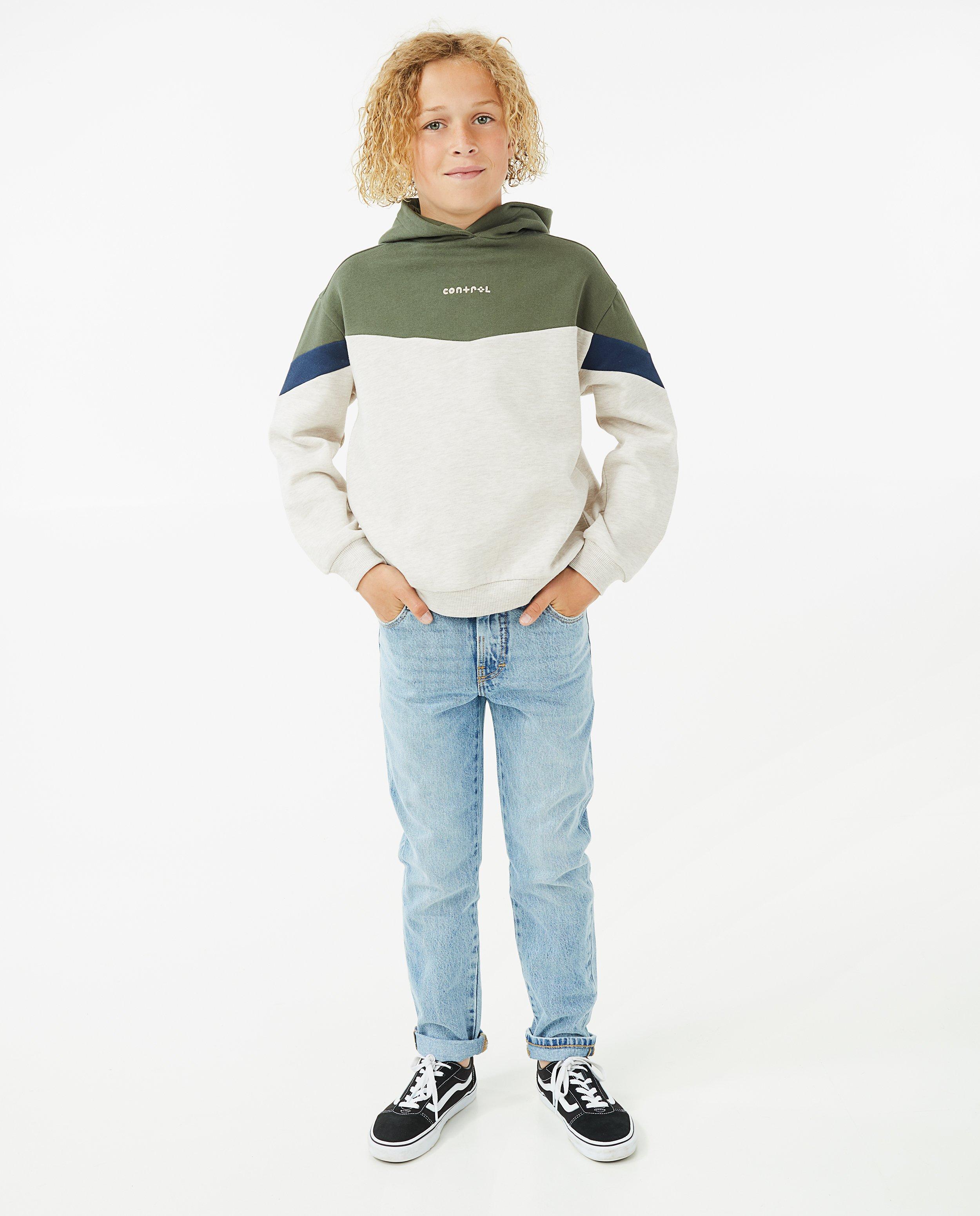 Hoodie bleu à color block - null - Fish & Chips