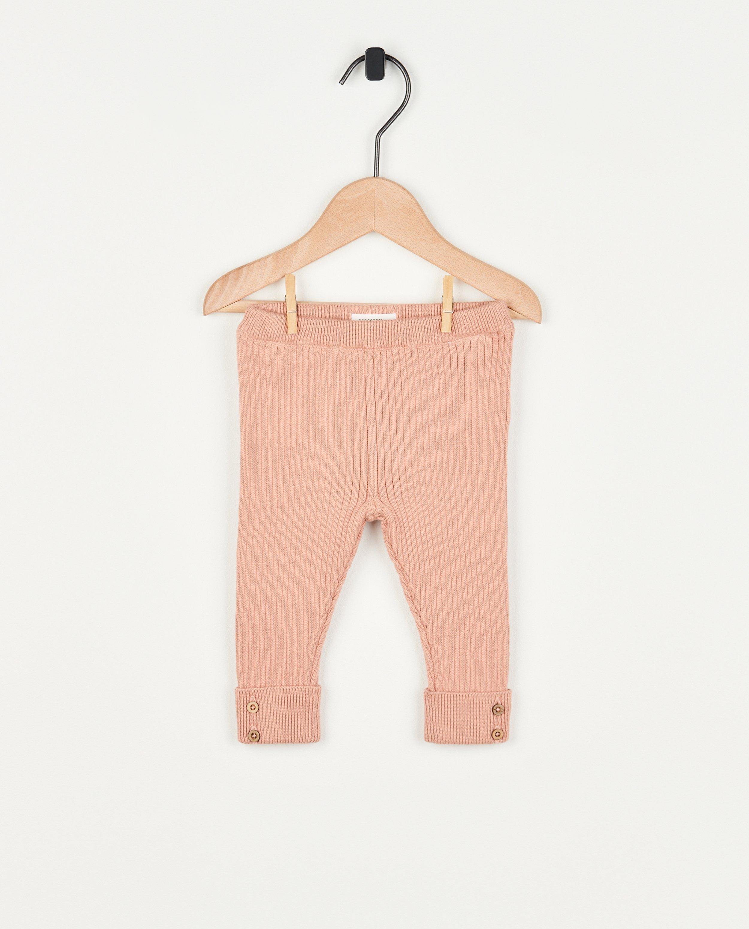 Pantalon vieux rose côtelé - null - Newborn 50-68
