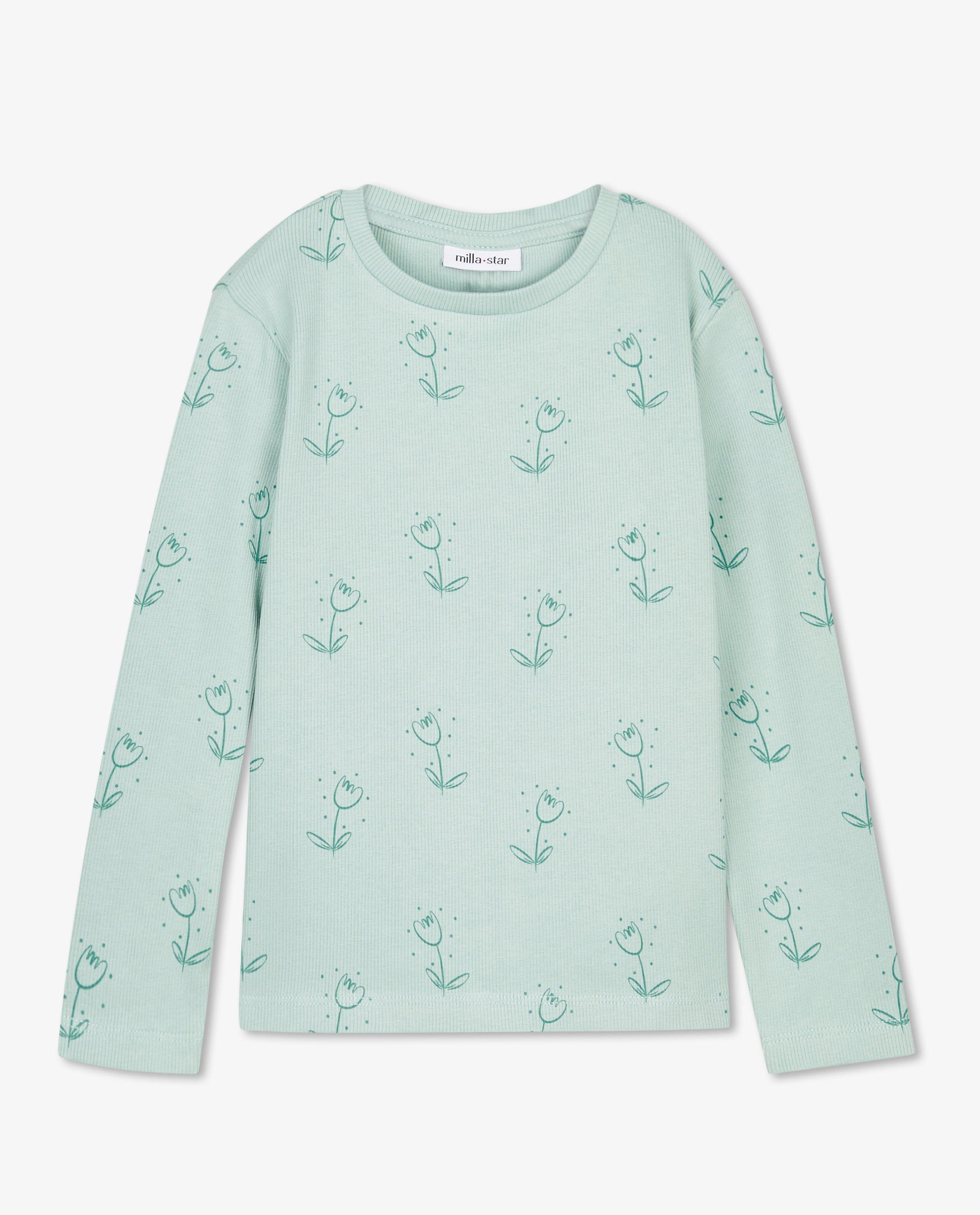 T-shirts - Longsleeve met bloemenprint