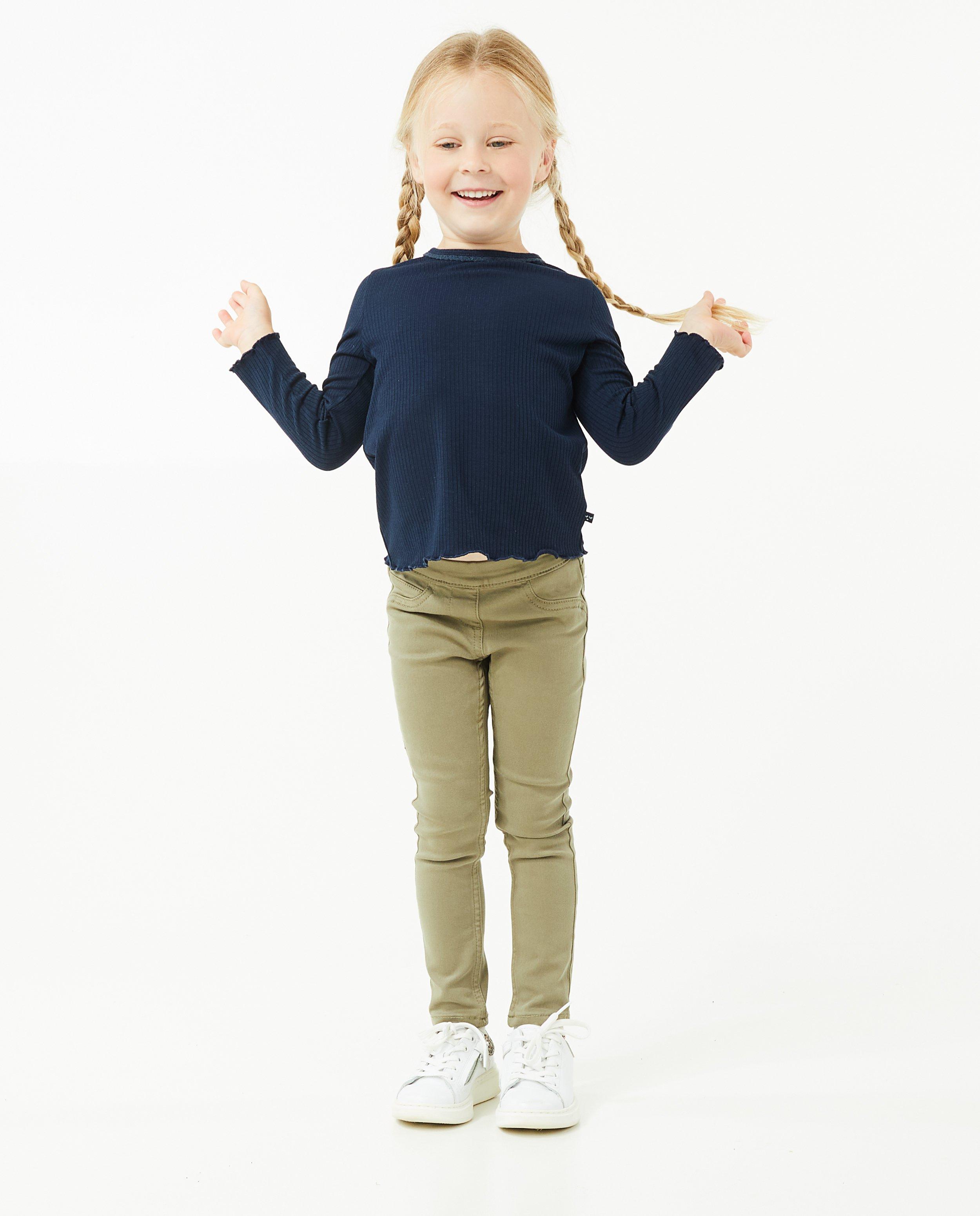 Beige longsleeve met rib - null - Milla Star