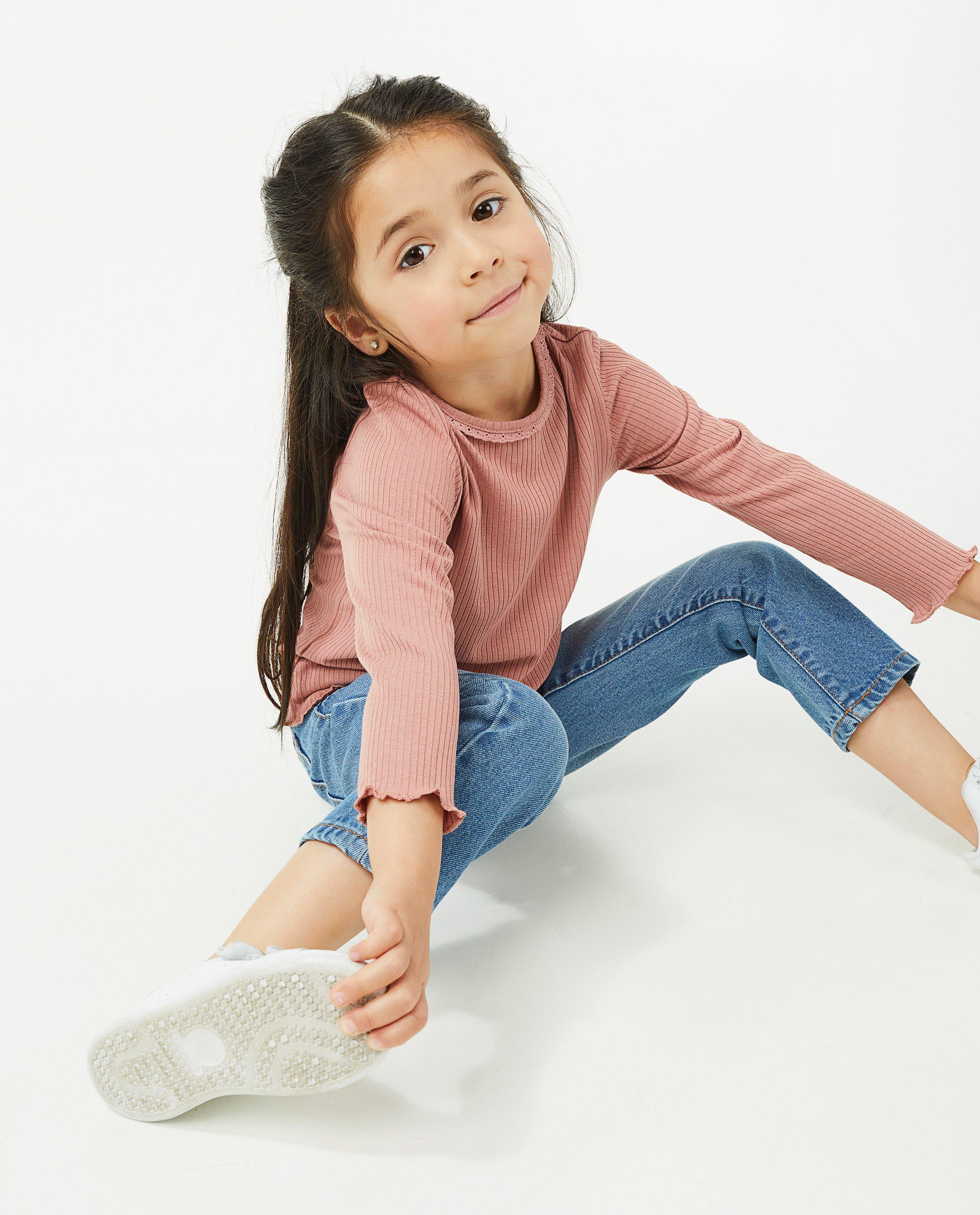 Beige longsleeve met rib - null - Milla Star