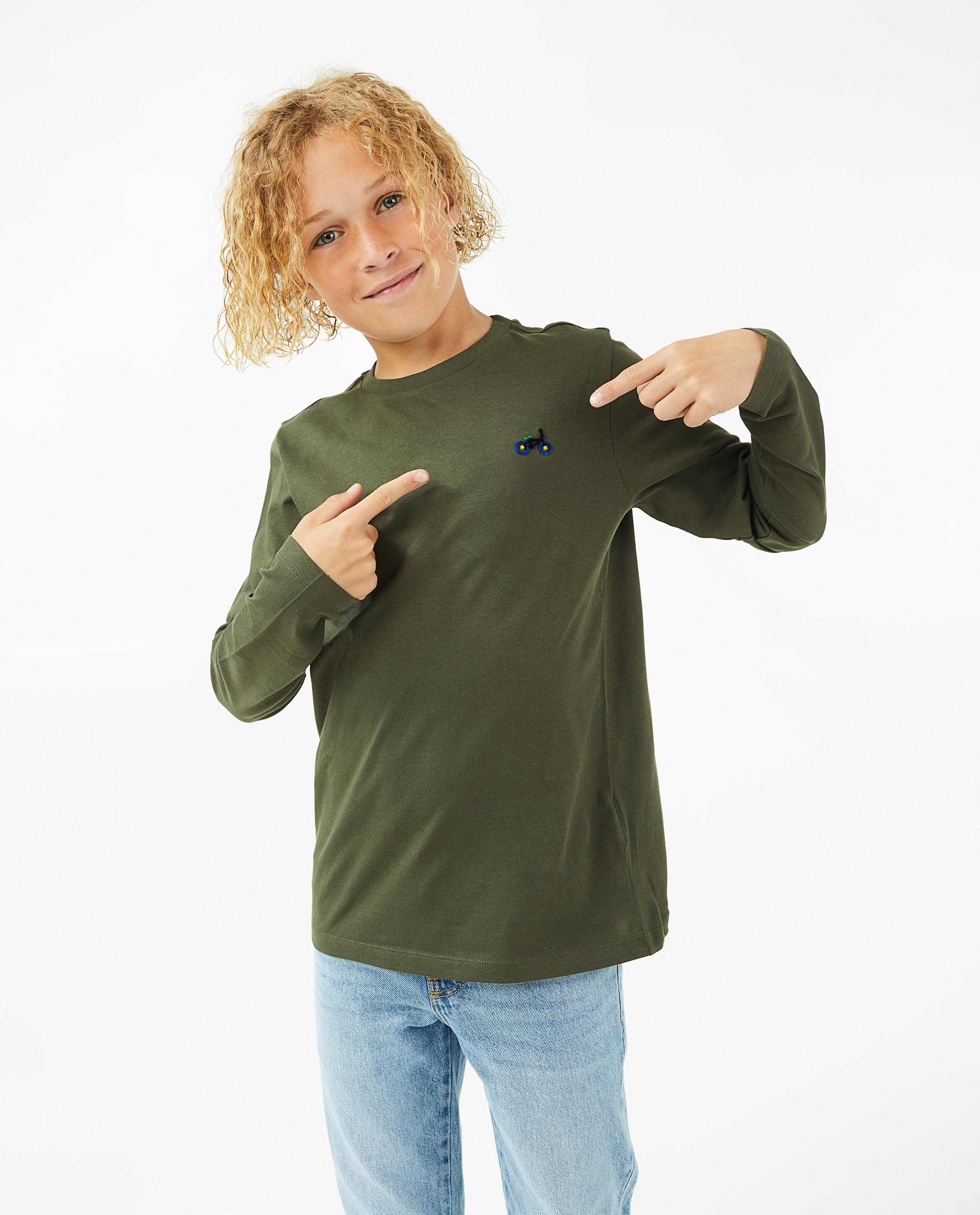 T-shirts - Donkergroene longsleeve