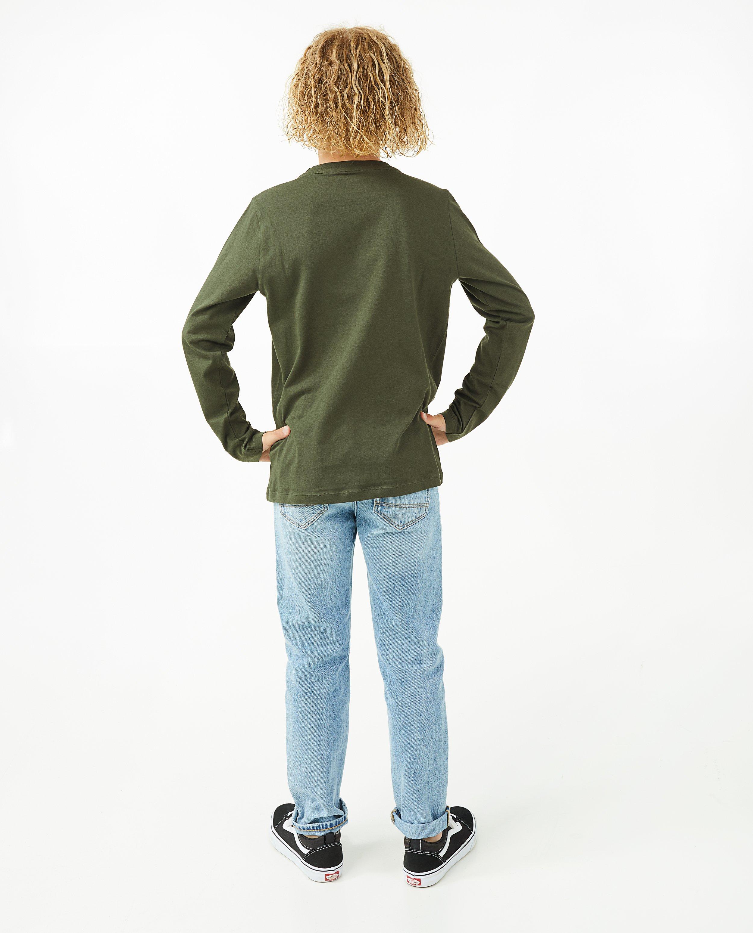 T-shirts - Donkergroene longsleeve
