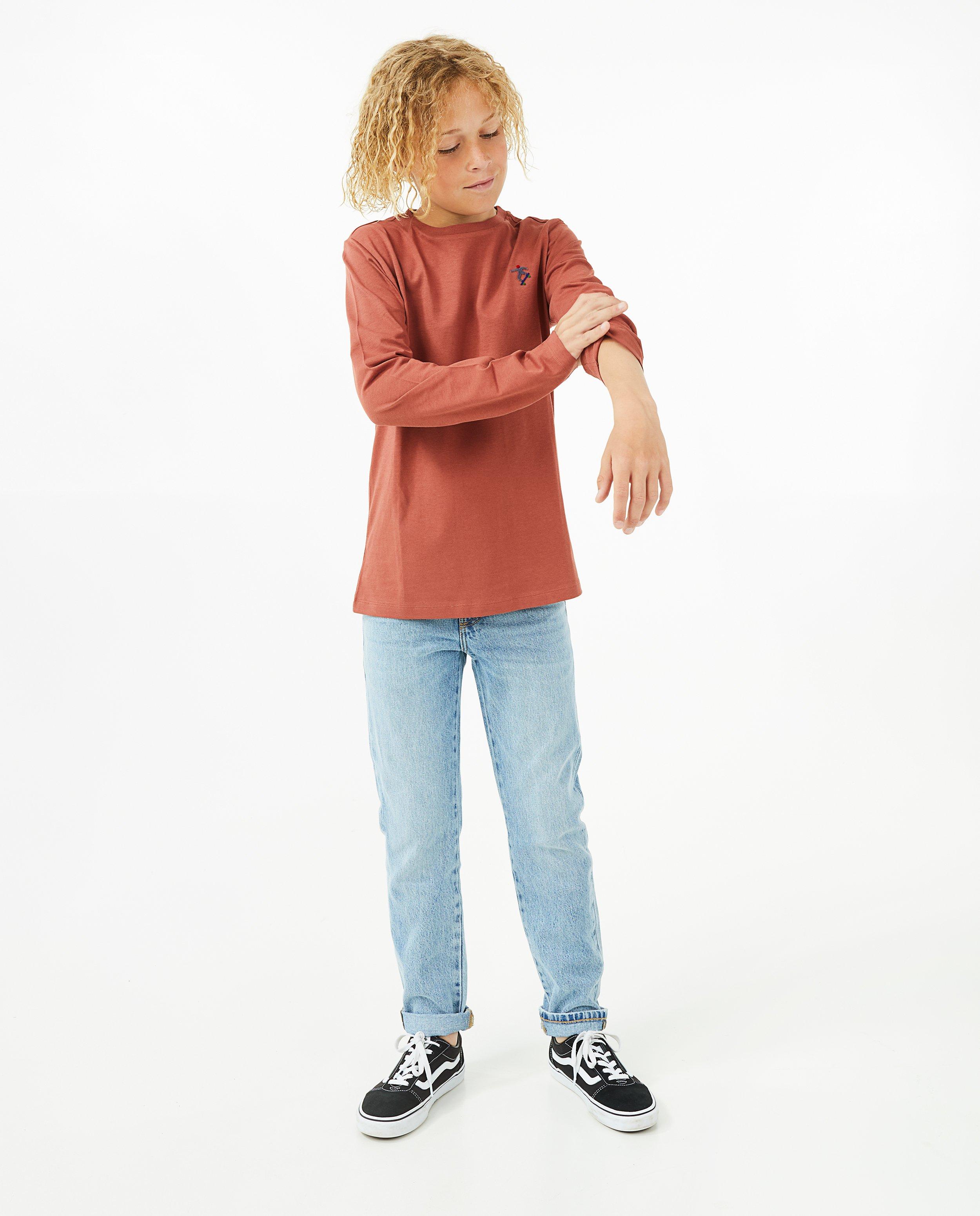 Roodbruine longsleeve - null - Fish & Chips