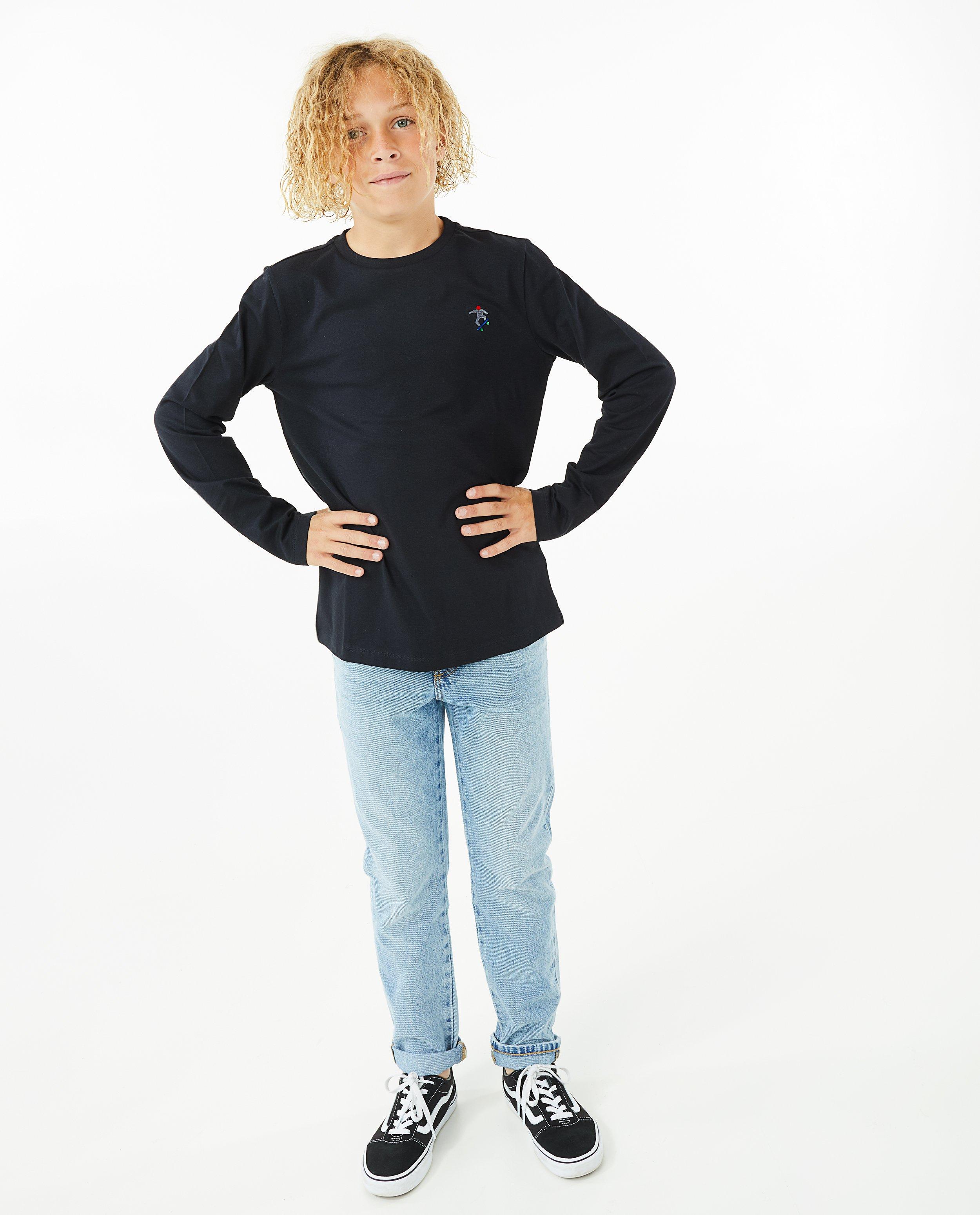 Zwarte longsleeve - null - Fish & Chips