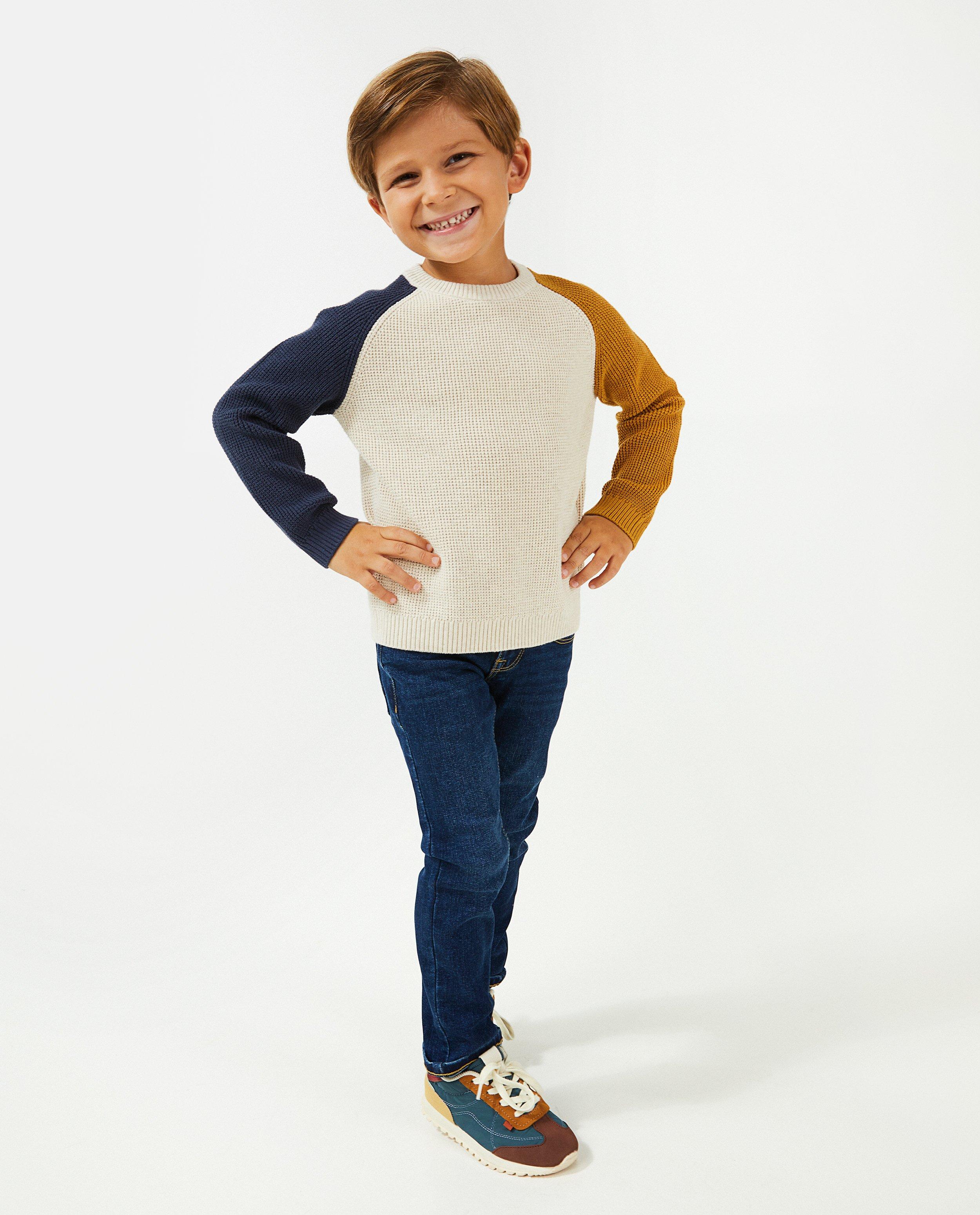 Donkerblauwe jeans, slim fit - null - Fish & Chips