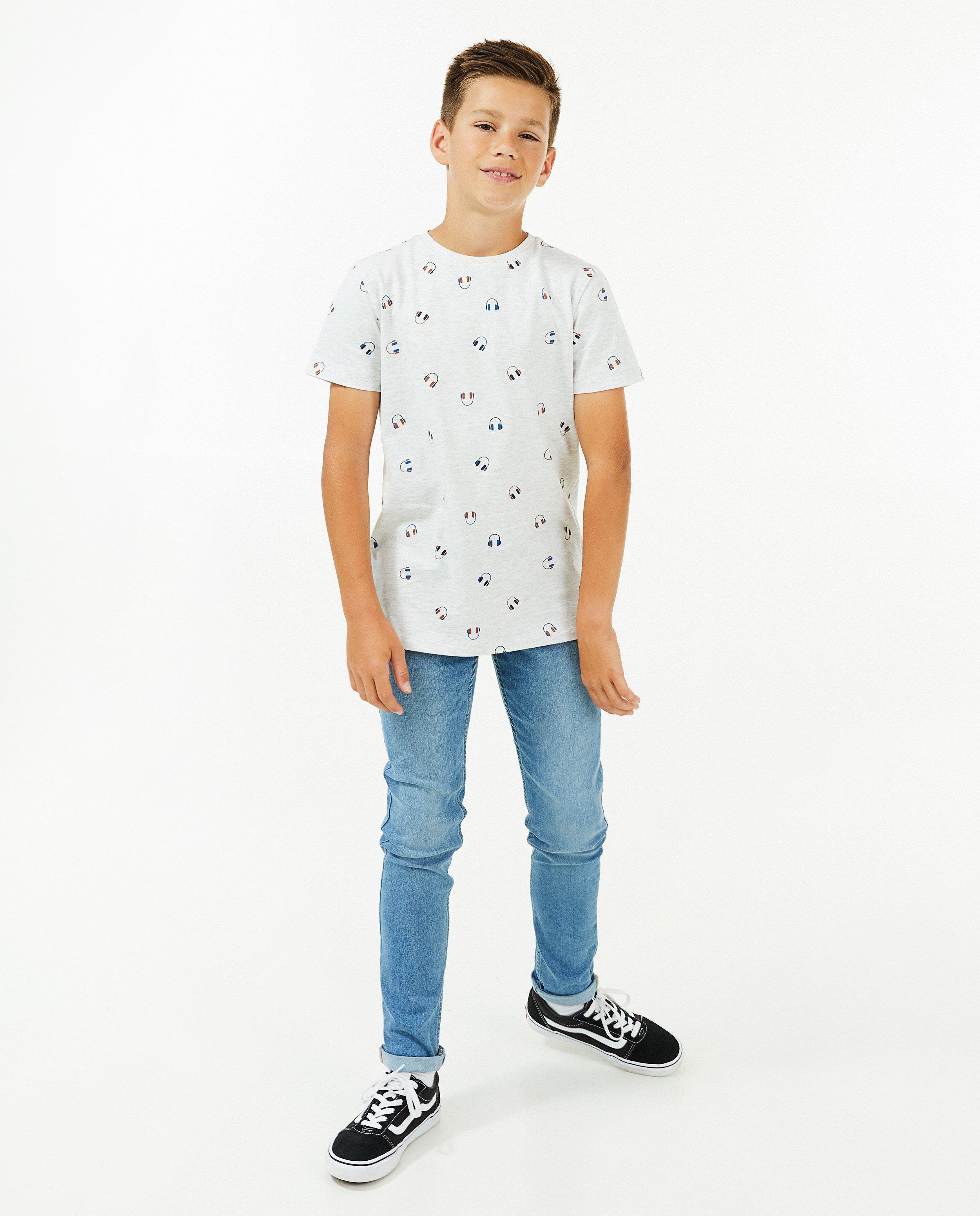 Donkerblauwe jeans, slim fit - null - Fish & Chips
