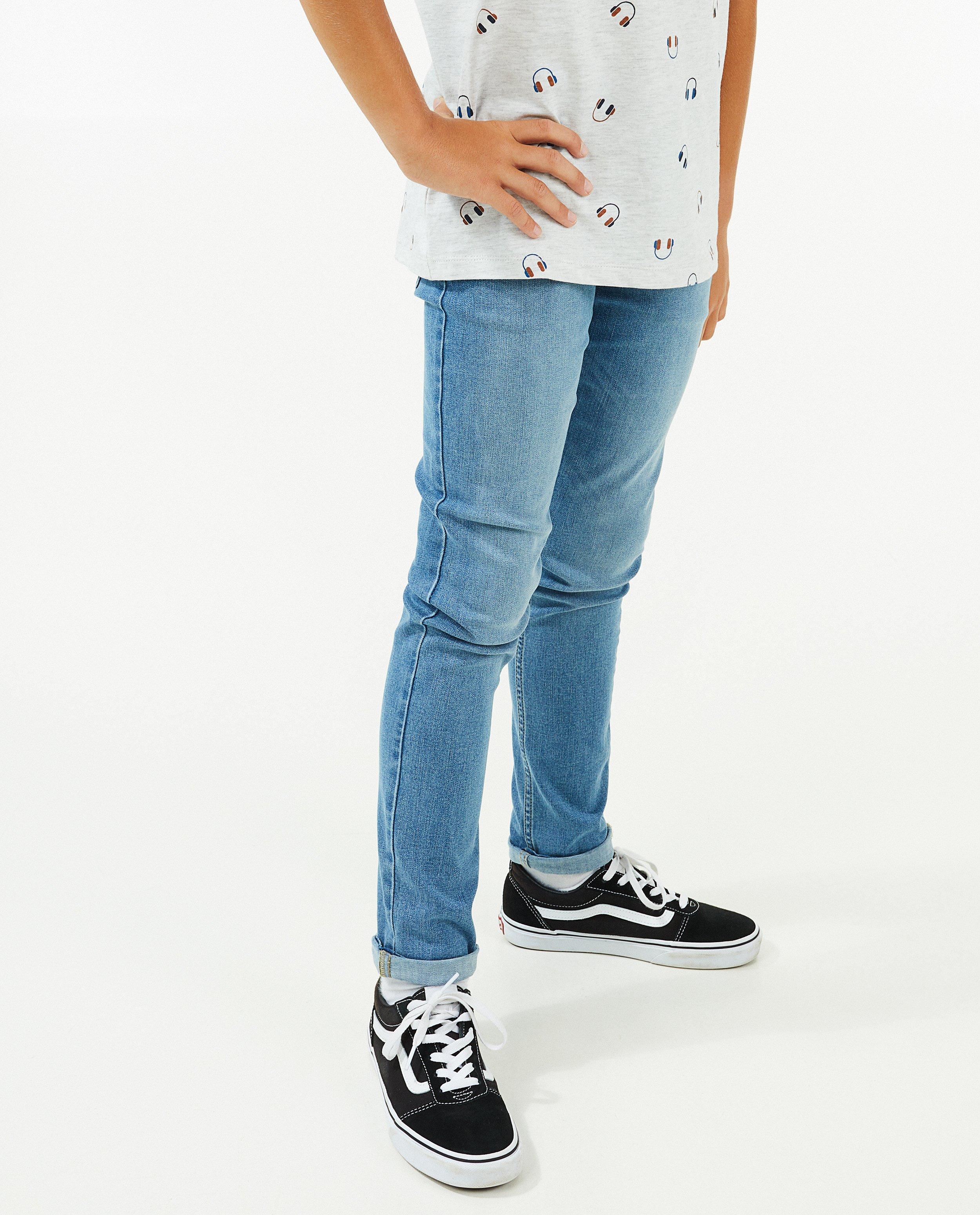 Jeans - Blauwe jeans, slim fit