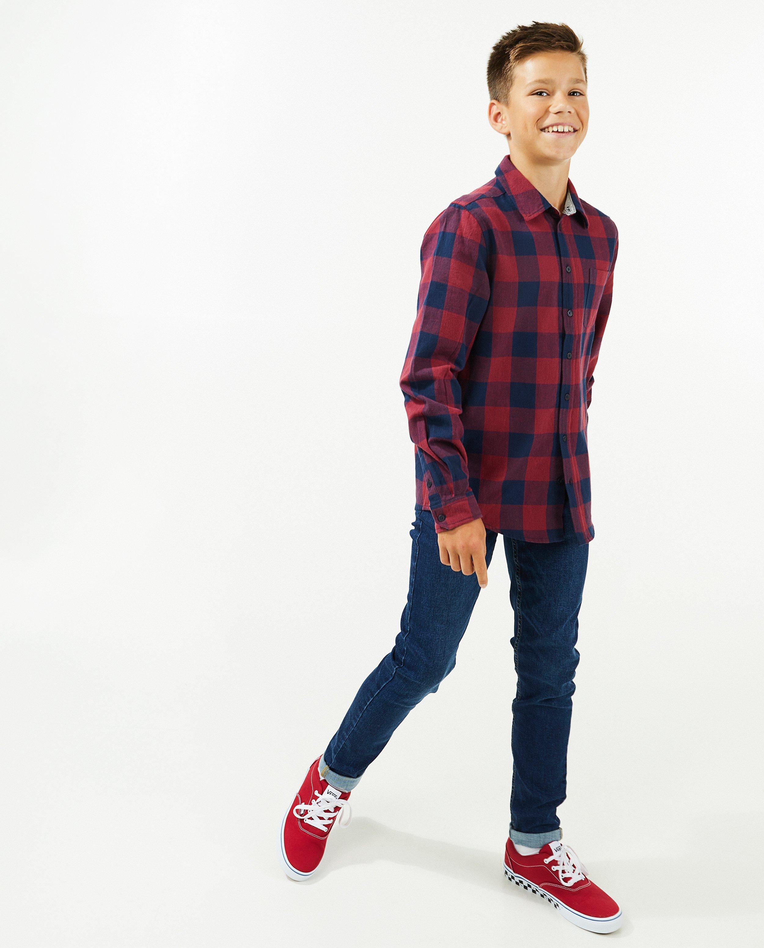 Donkerblauwe jeans, slim fit - null - Fish & Chips