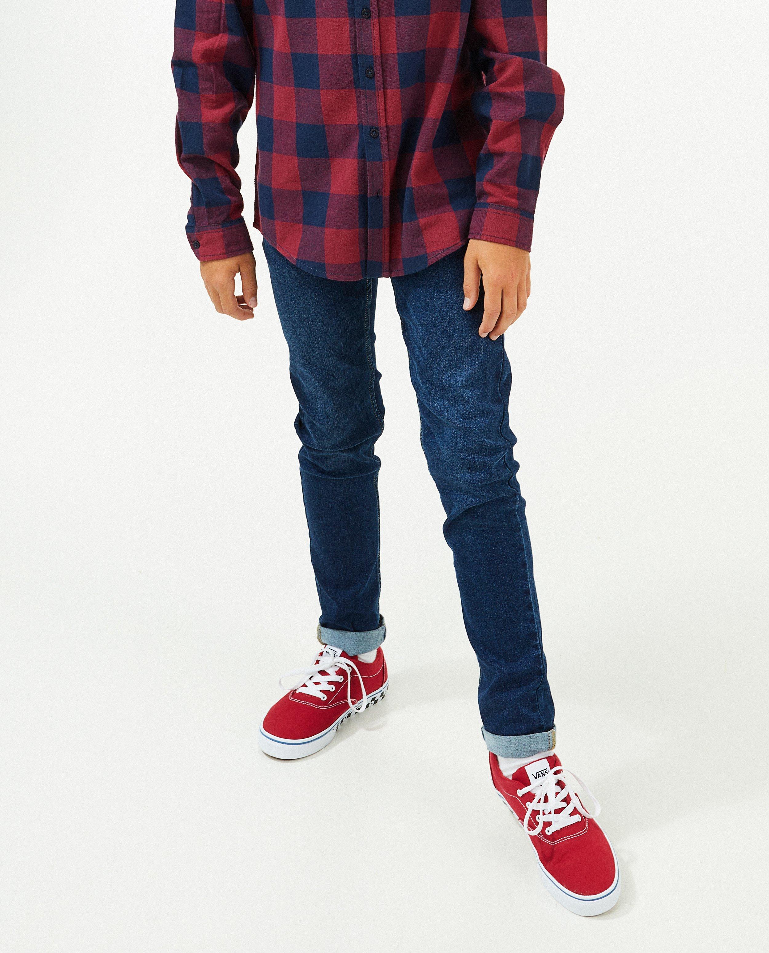 Jeans - Blauwe jeans, slim fit