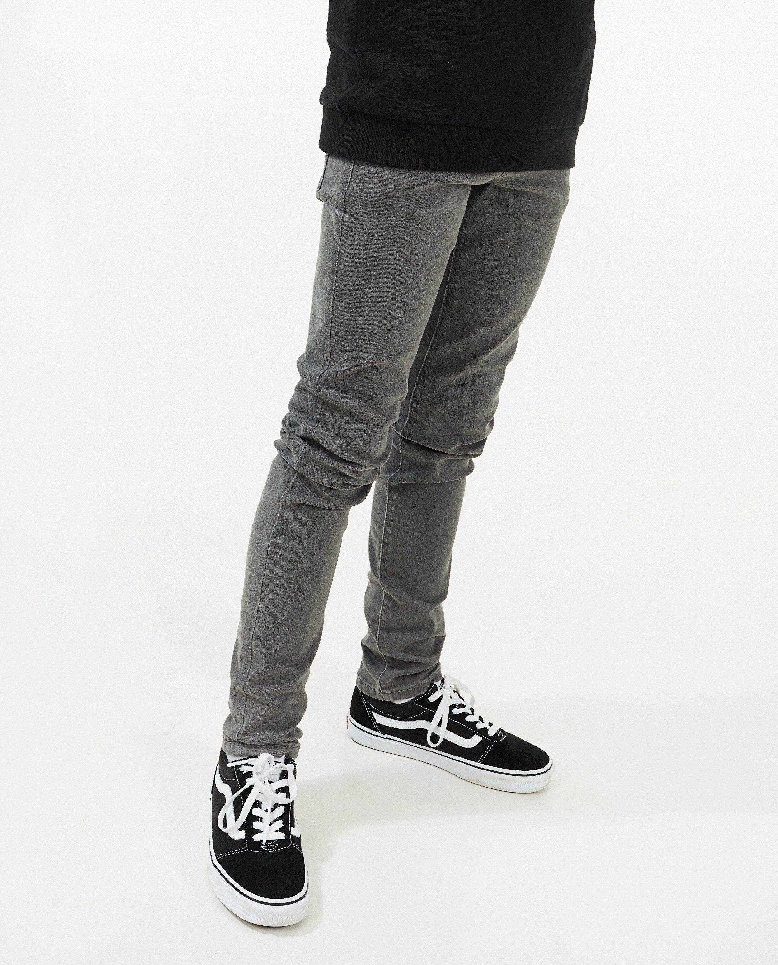 Jeans - Grijze skinny jeans Joey, 7-14 jaar