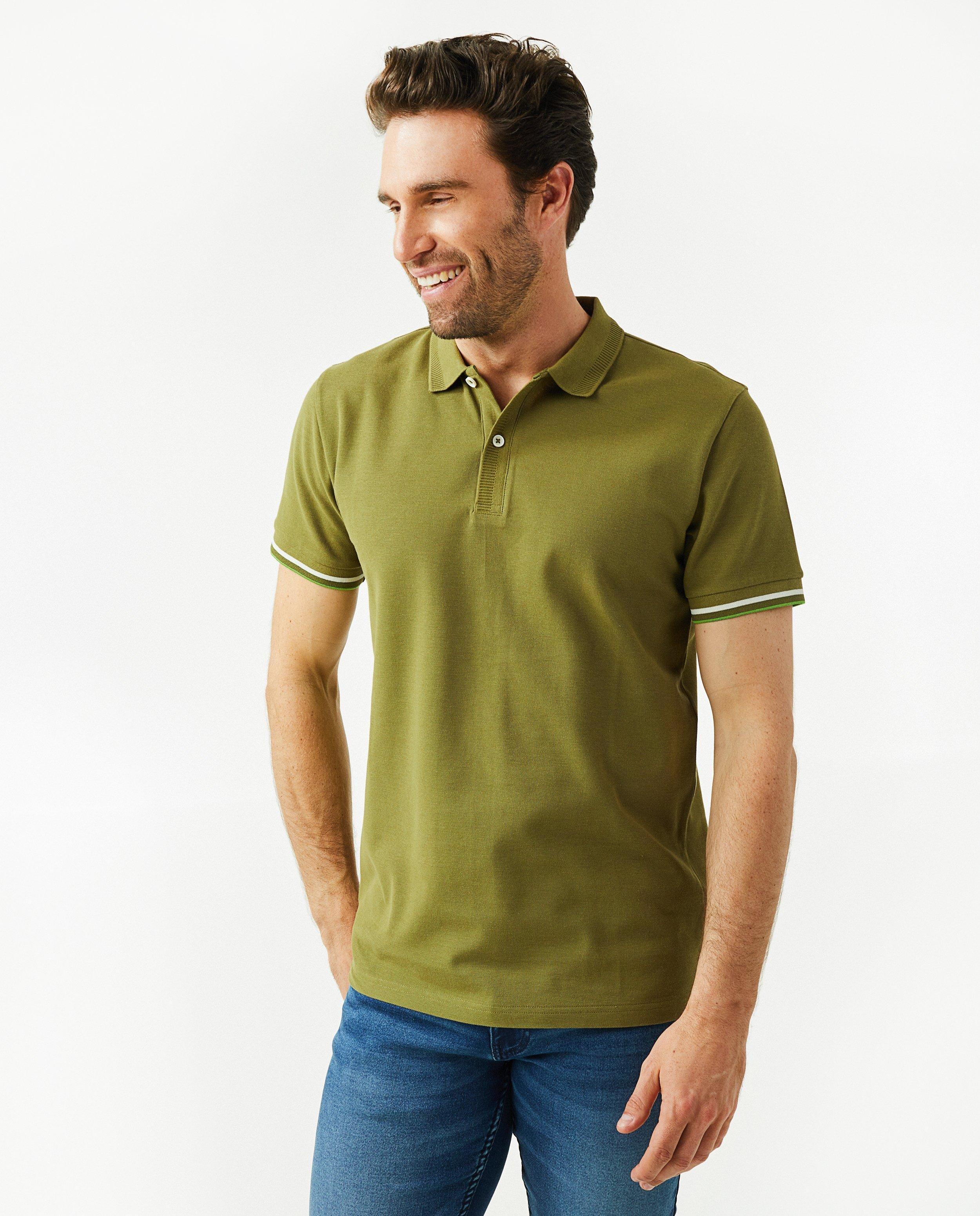 Polo vert en coton - null - Quarterback