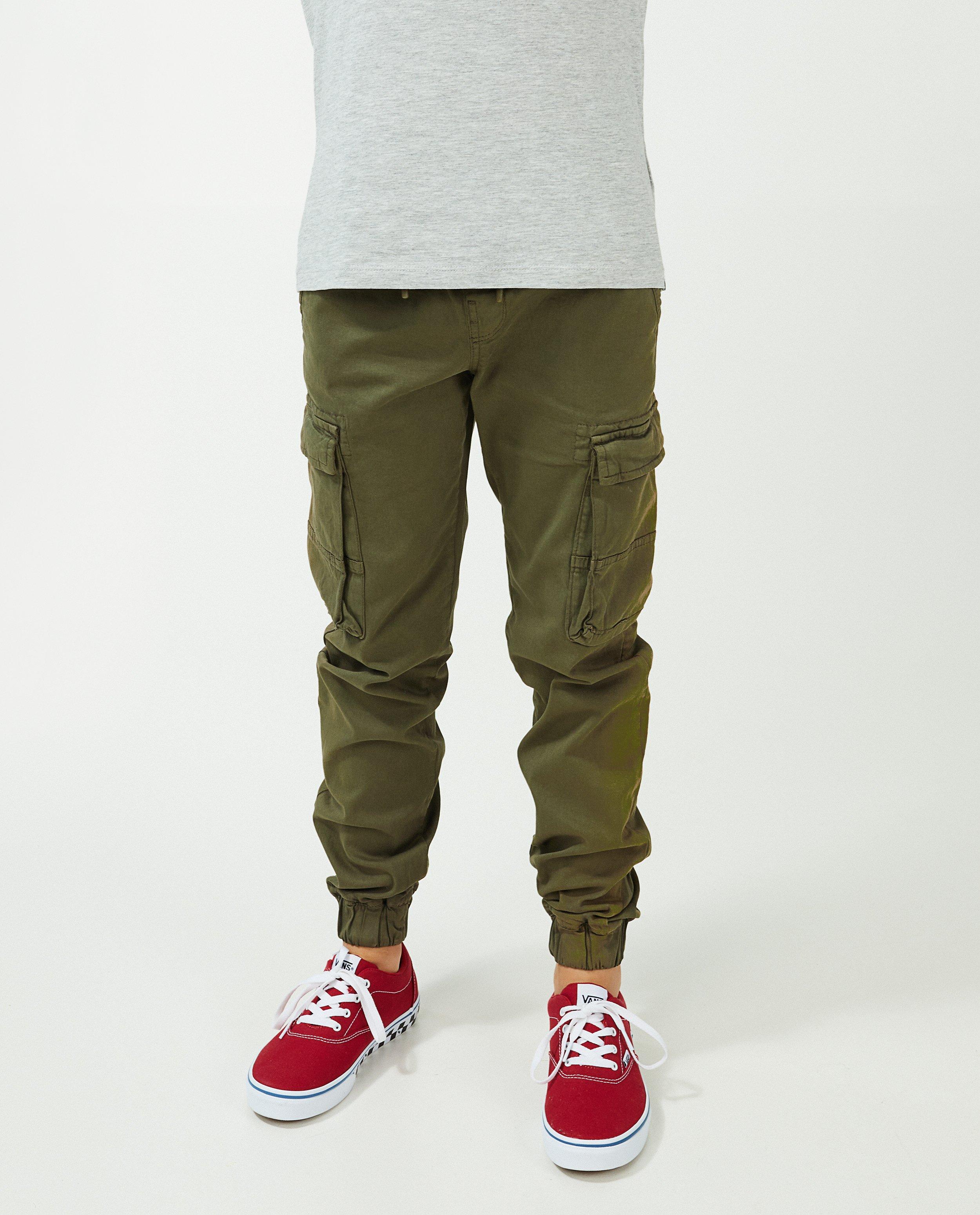 Pantalons - Pantalon cargo brun