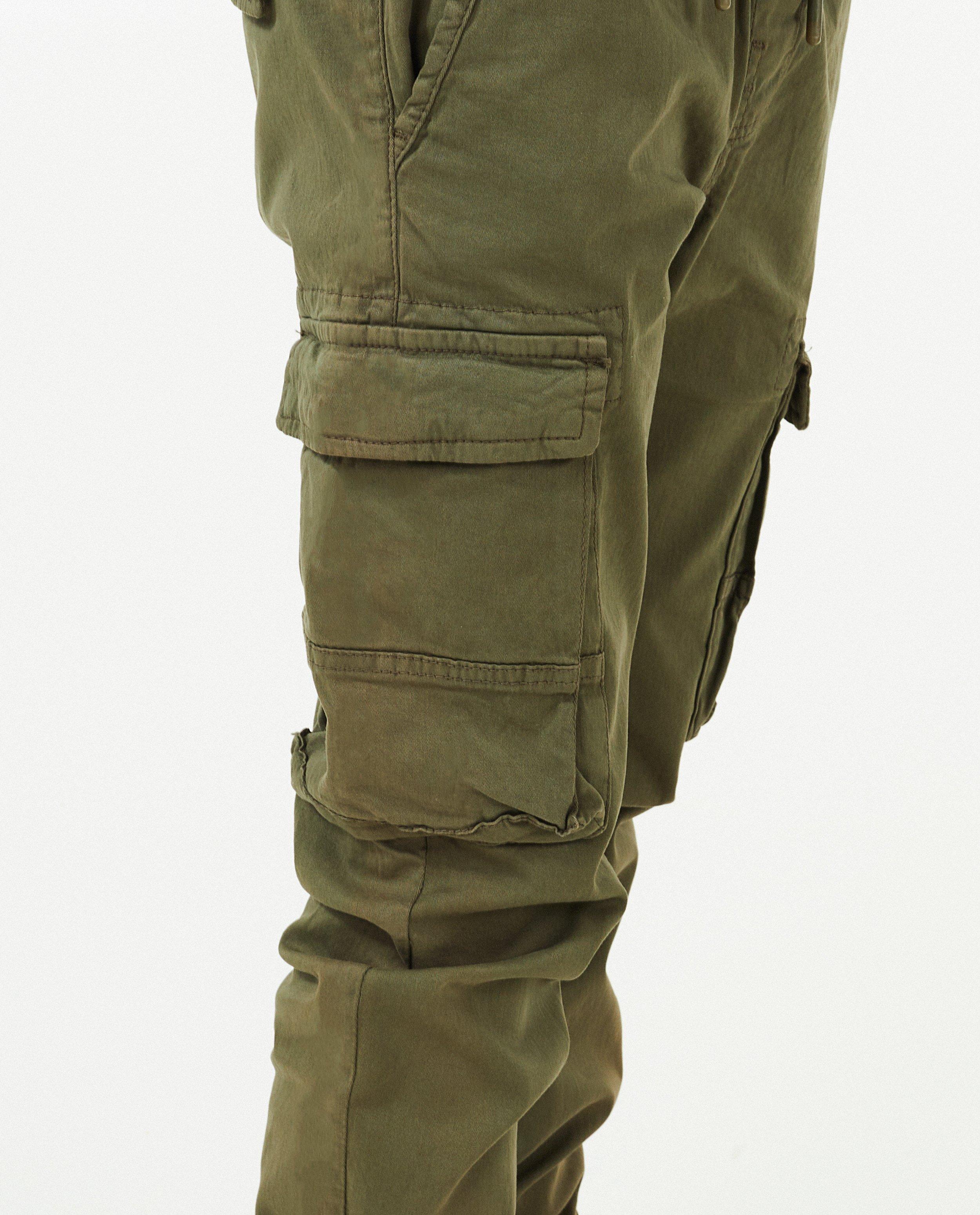 Pantalons - Pantalon cargo brun